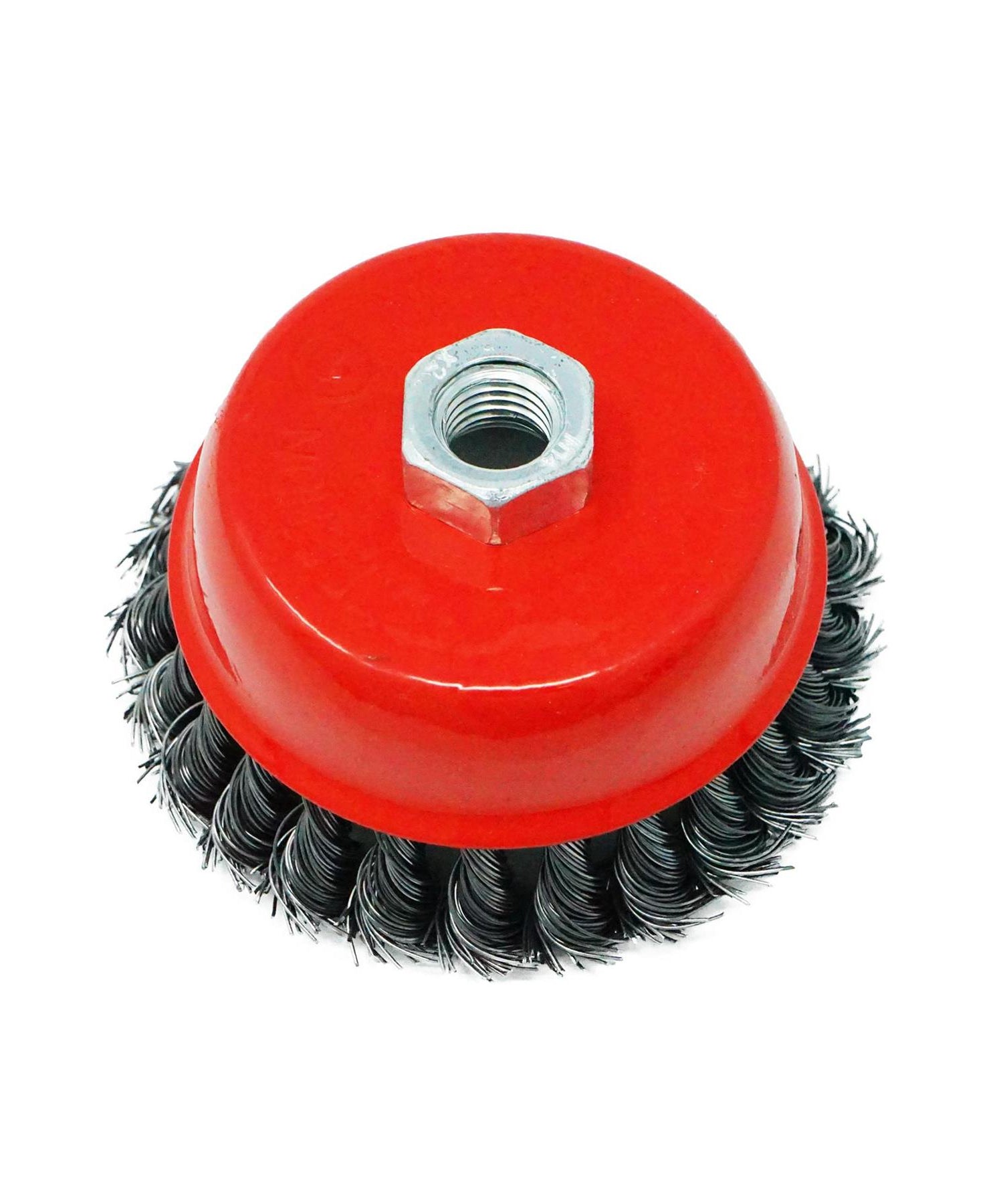 Twist Knot Wire Wheel Cup Brush 4" M14 for 4 1/2" 100mm Angle Grinder