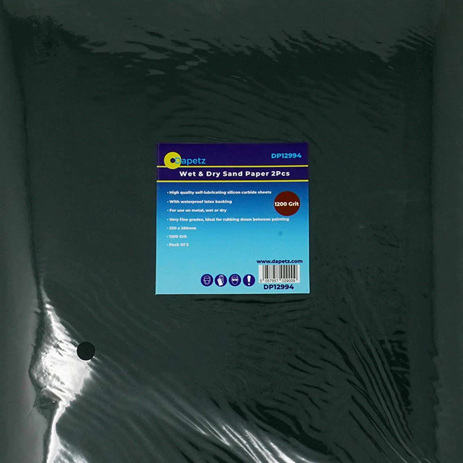 Wet and Dry Sandpaper Abrasive  80 to 600 Grit Sanding 230x280mm Pack Of 14 by Dapetz