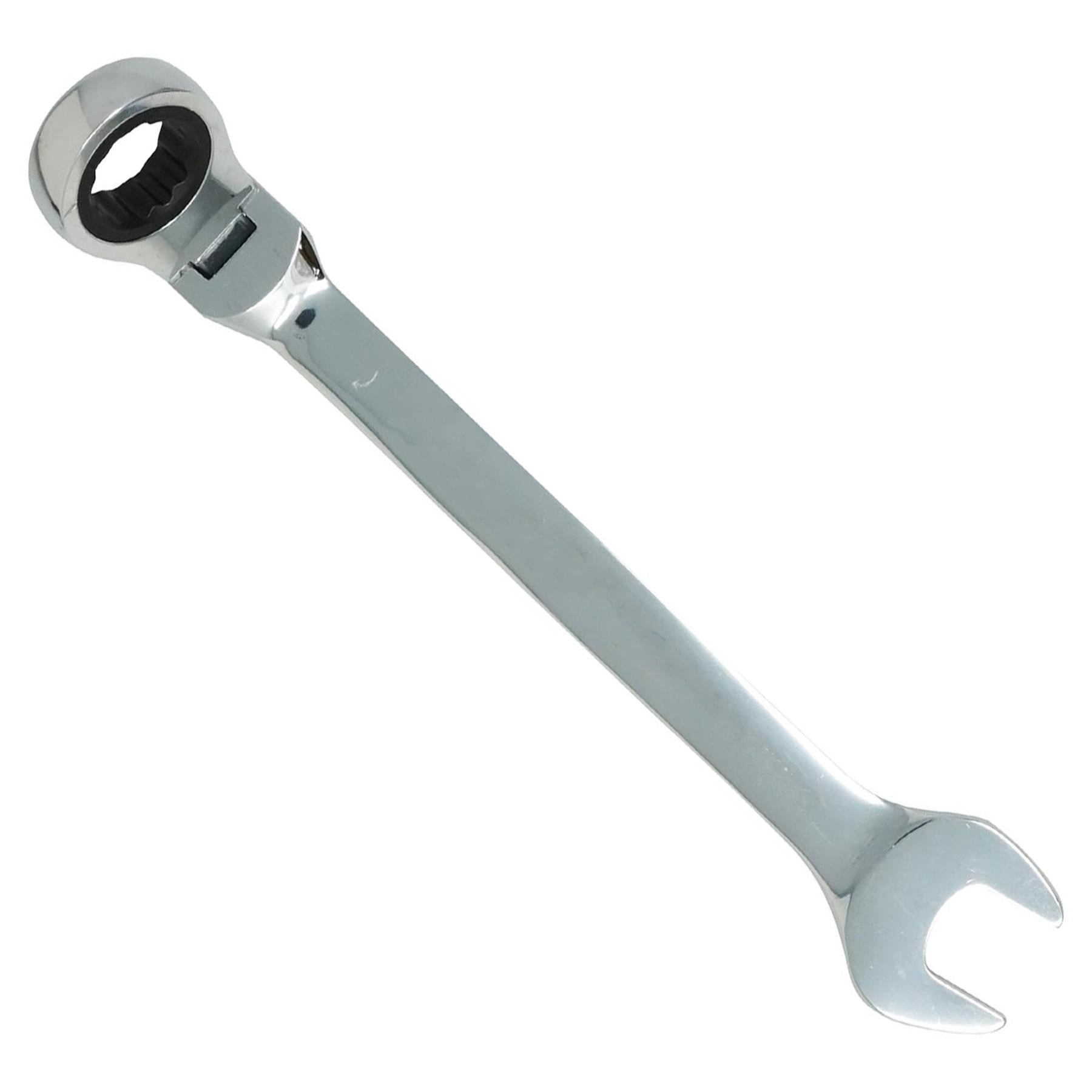 Flexible Head Ratchet Metric Spanner Open End & Ring Guaranteed 21mm By Dapetz - Dapetz