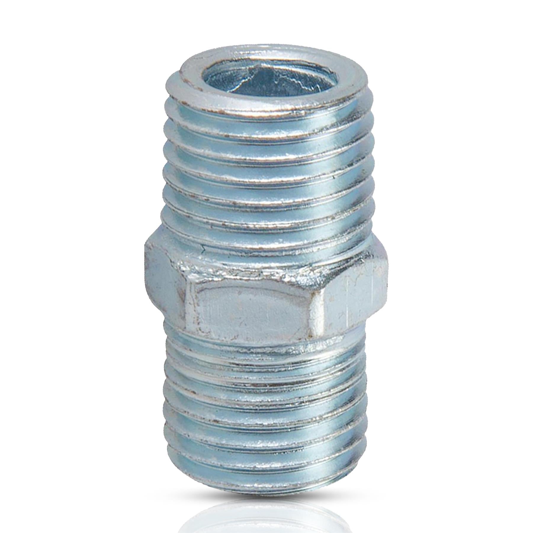 2 Equal Union Connector 1/4" Double Male Adaptor Airline Compressor Hose Fitting