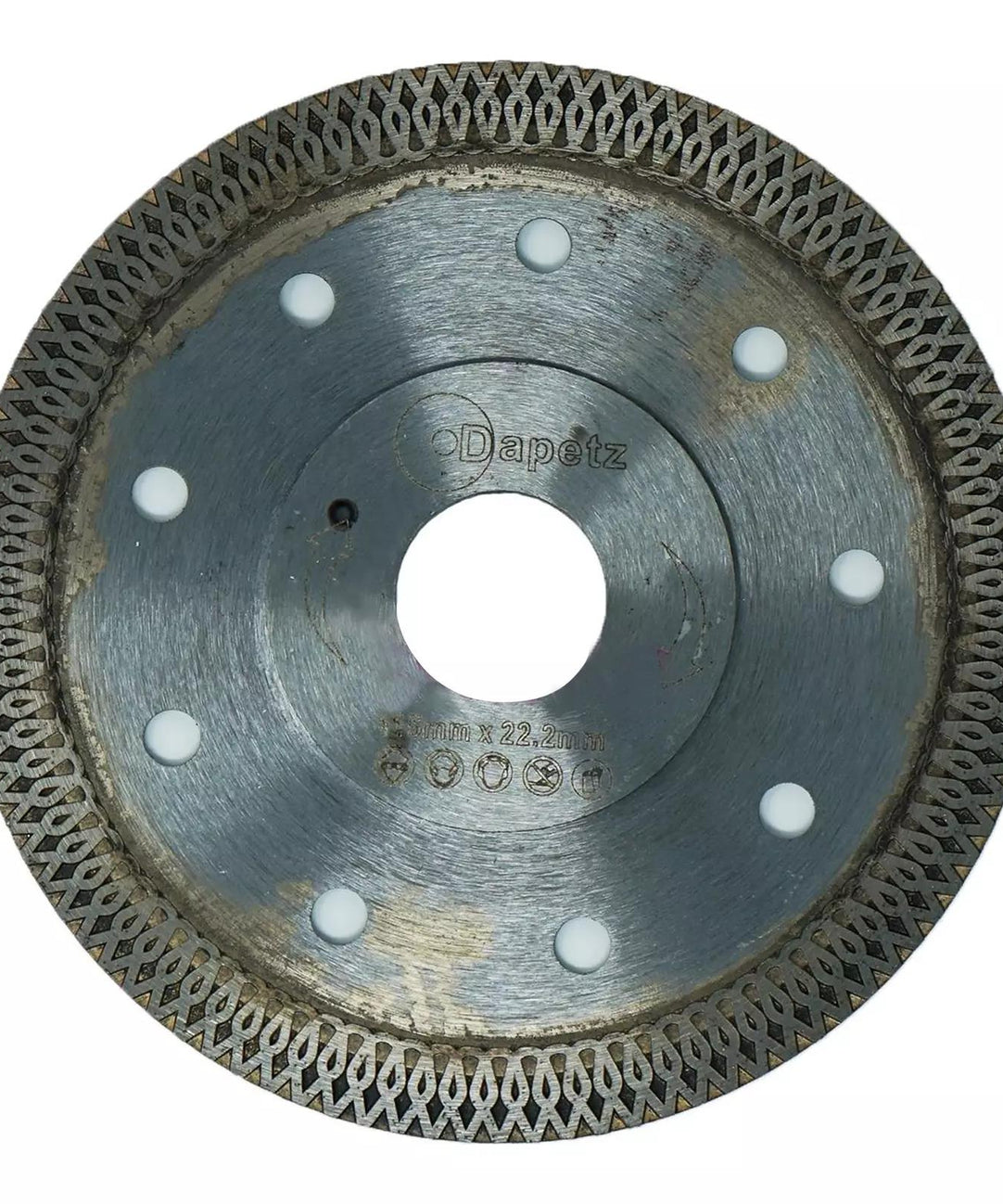 Diamond Disc Turbo 115mm Cutting (Hot Press Disc) with Flane by Dapetz