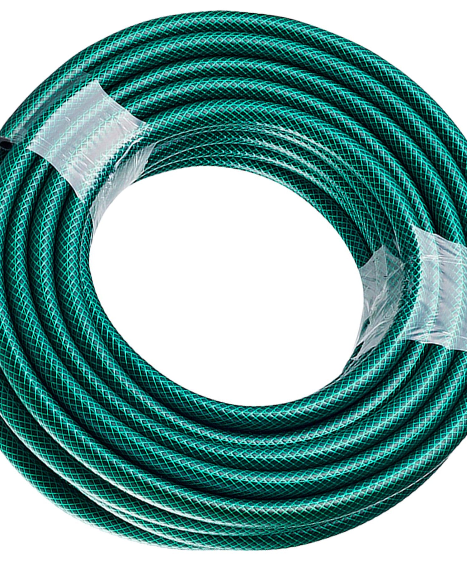 30M Garden Hose Pipe Reinforced PVC Watering Hosepipe + Spray Gun Set Green