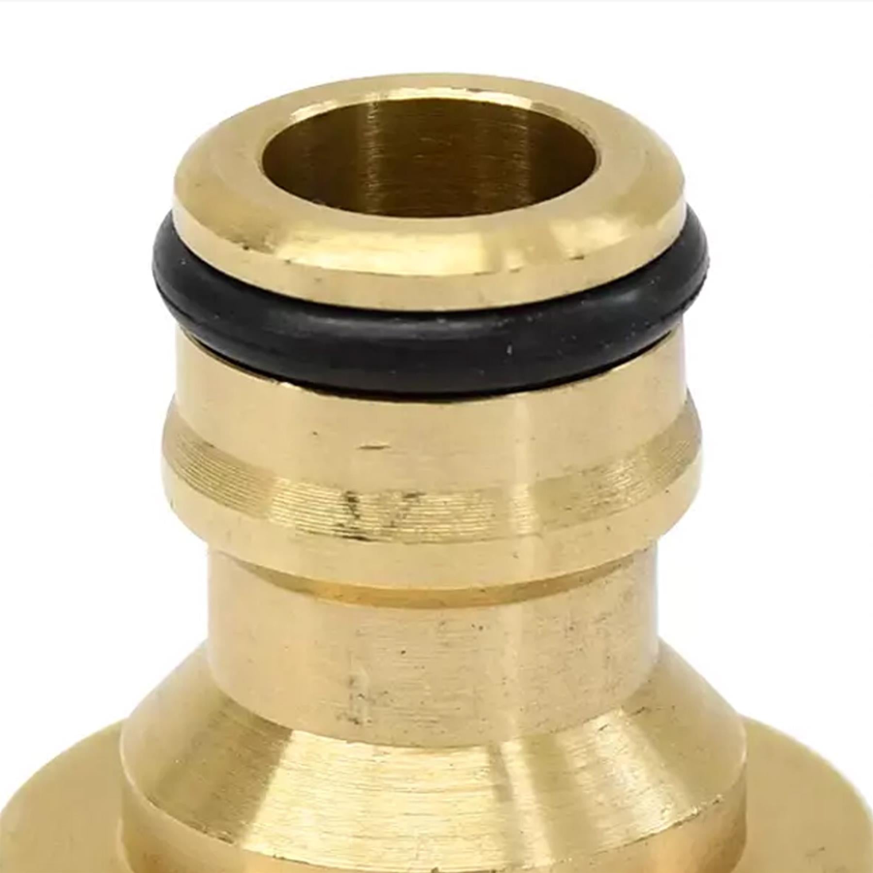 Hose Pipe Valve Splitter Connector Adaptor Brass 2 Quick Connector Set By Dapetz