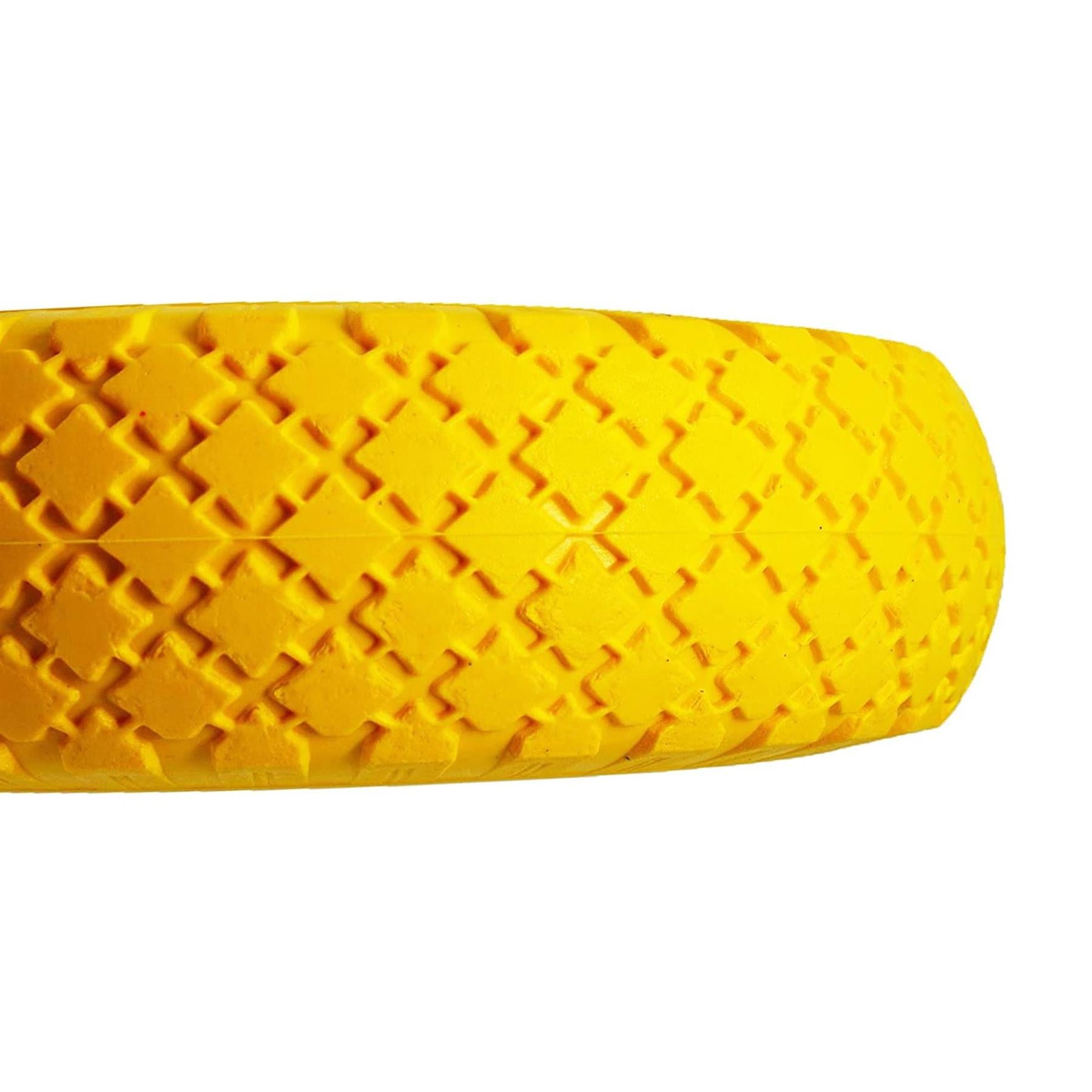 10" Yellow Puncture Burst Proof Sack Truck Trolley Wheel & Axle by Dapetz