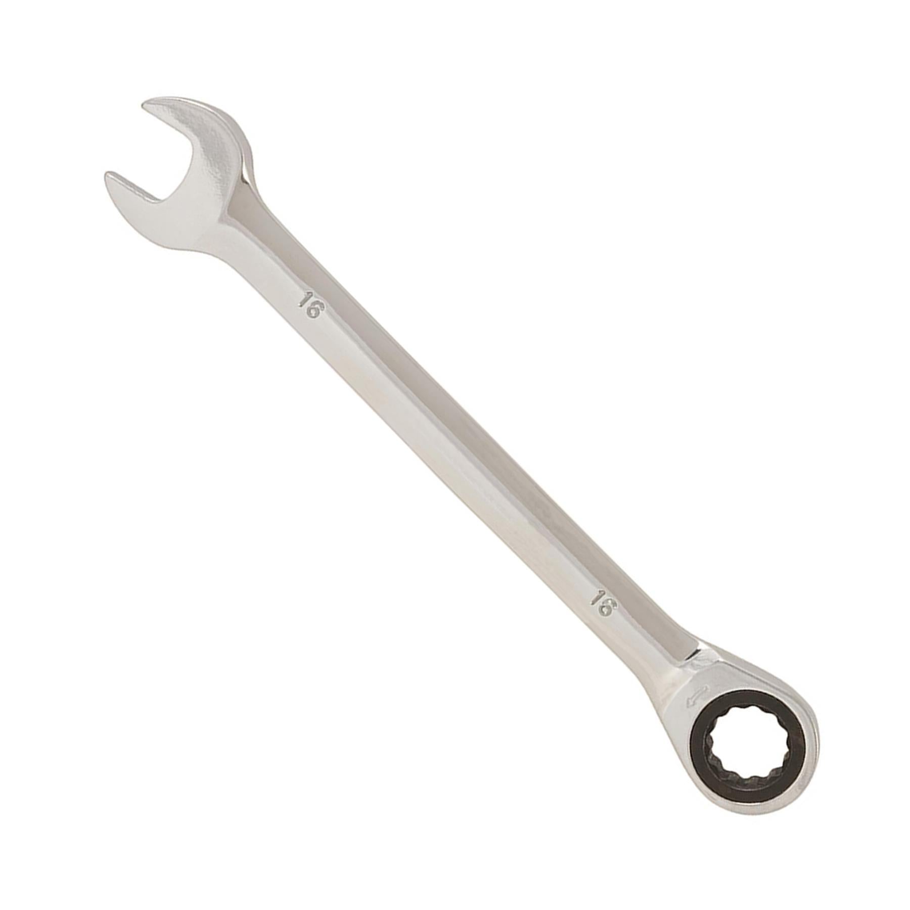 Fixed Head Ratchet Metric Spanner 16mm Open End Ring Combination By Dapetz
