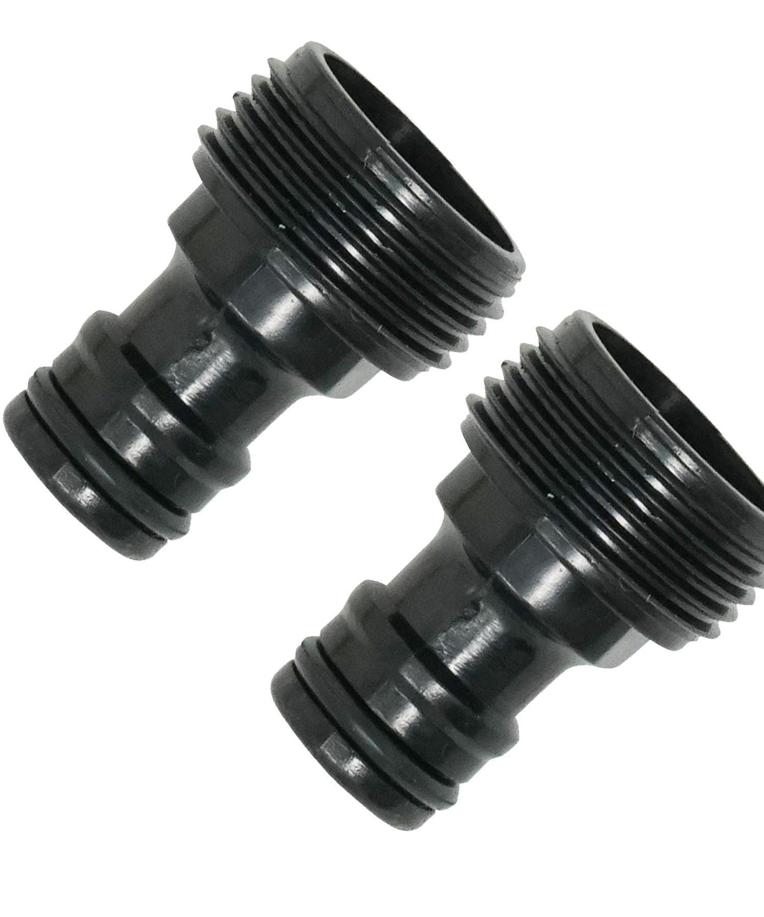 2X Plastic Tap Adaptor Garden Water Hose Pipe Connector Screw 3/4" BSP Fitting By Dapetz
