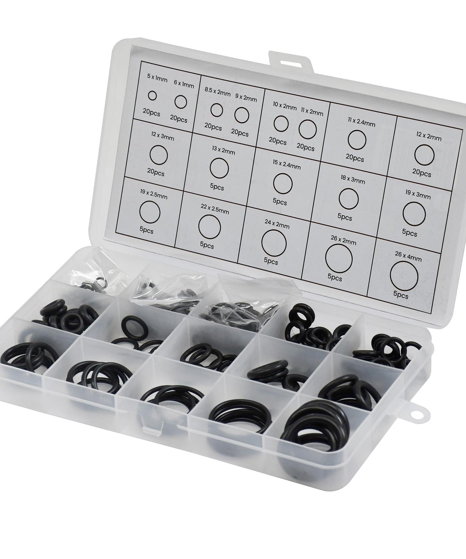 Rubber O Rings Assorted box Mixed Pack Of Metric O-Rings Tap Washers By Dapetz