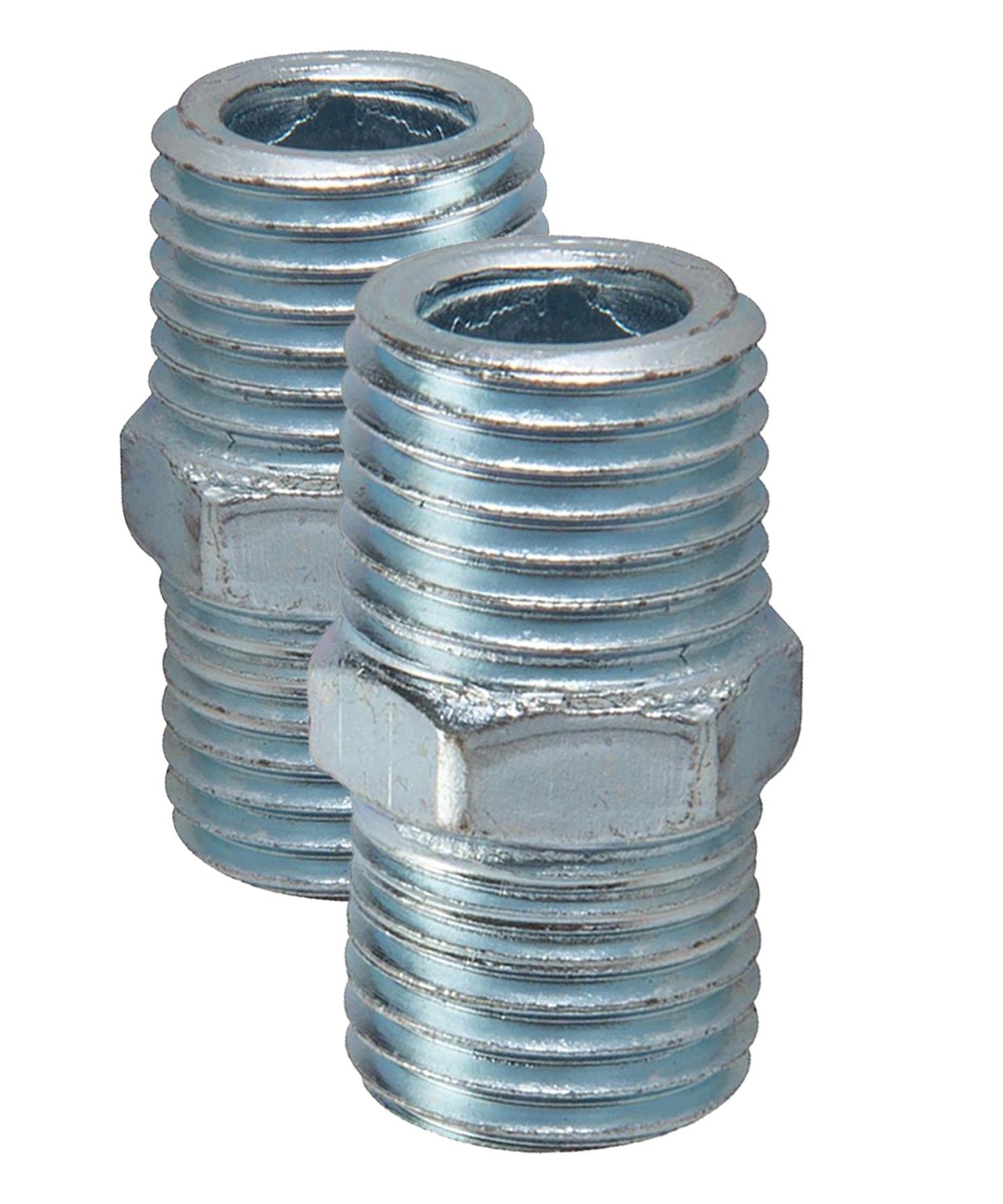 2 Equal Union Connector 1/4" Double Male Adaptor Airline Compressor Hose Fitting