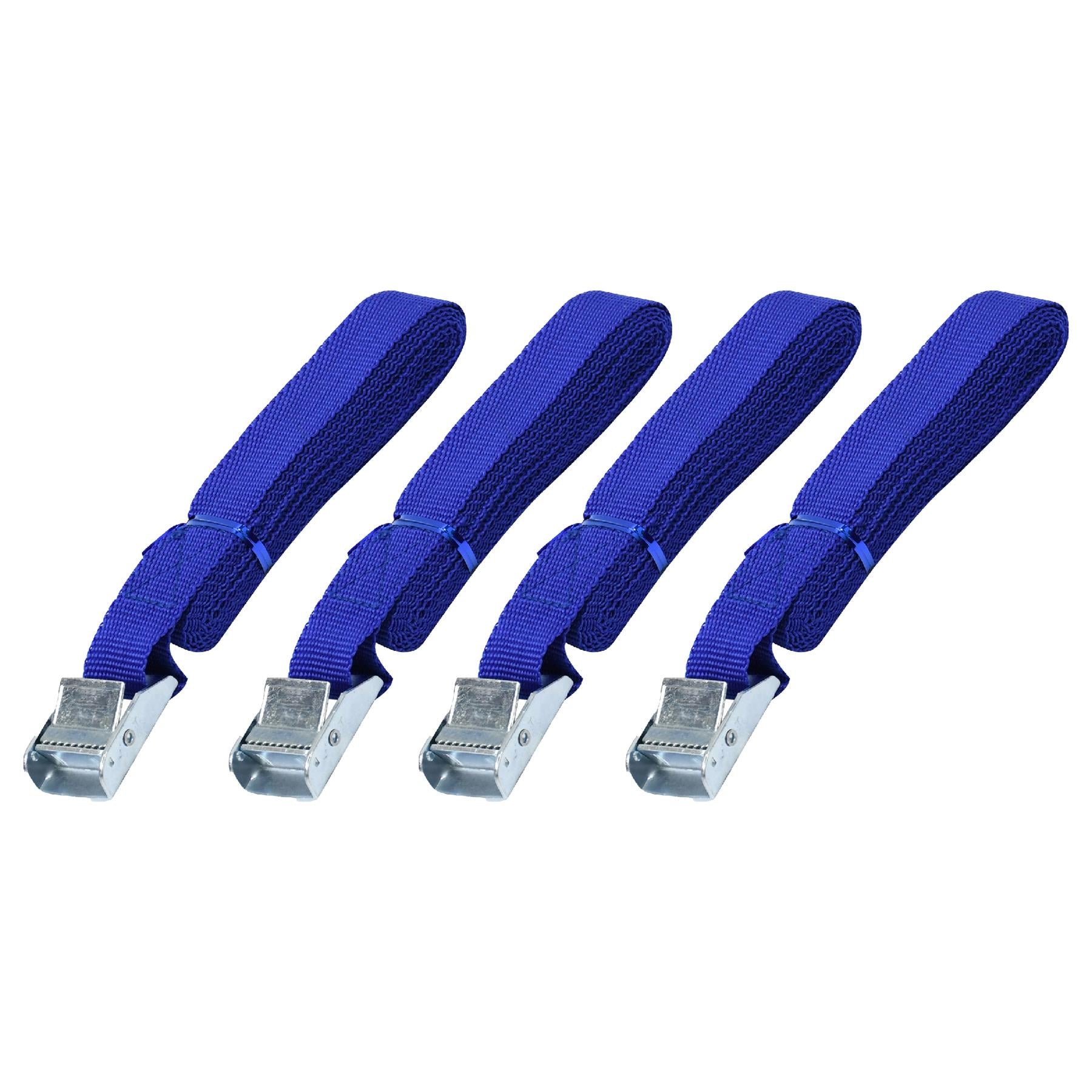 (Pack of 4 )Cam Buckle Tie Down Strap 2.5M X 25mm With Metal Cam Buckle by Daptez