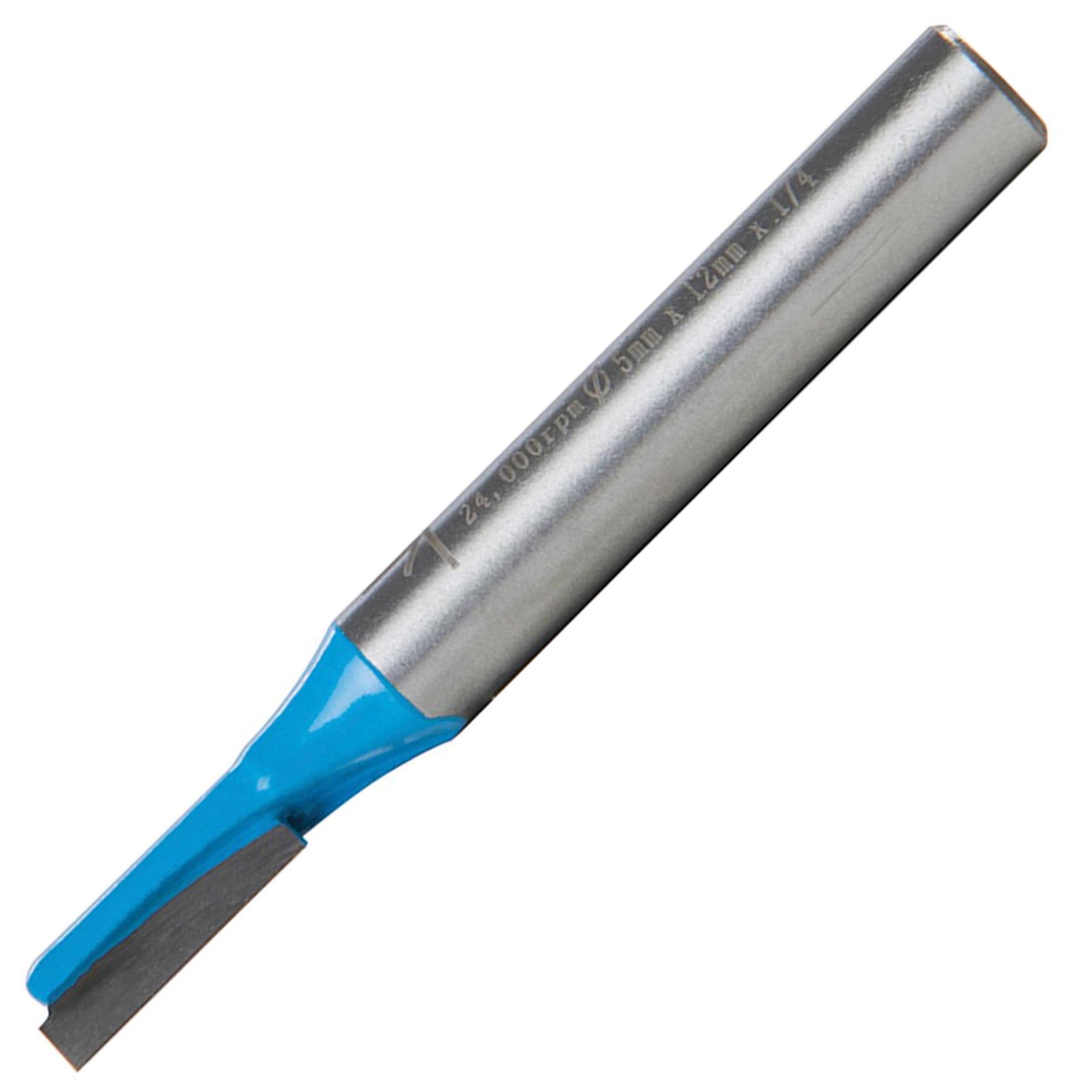 Straight 2 Flute Router Bit Cutter 1/4" Shank Carbide TCT Groove Metric 5 x 12mm