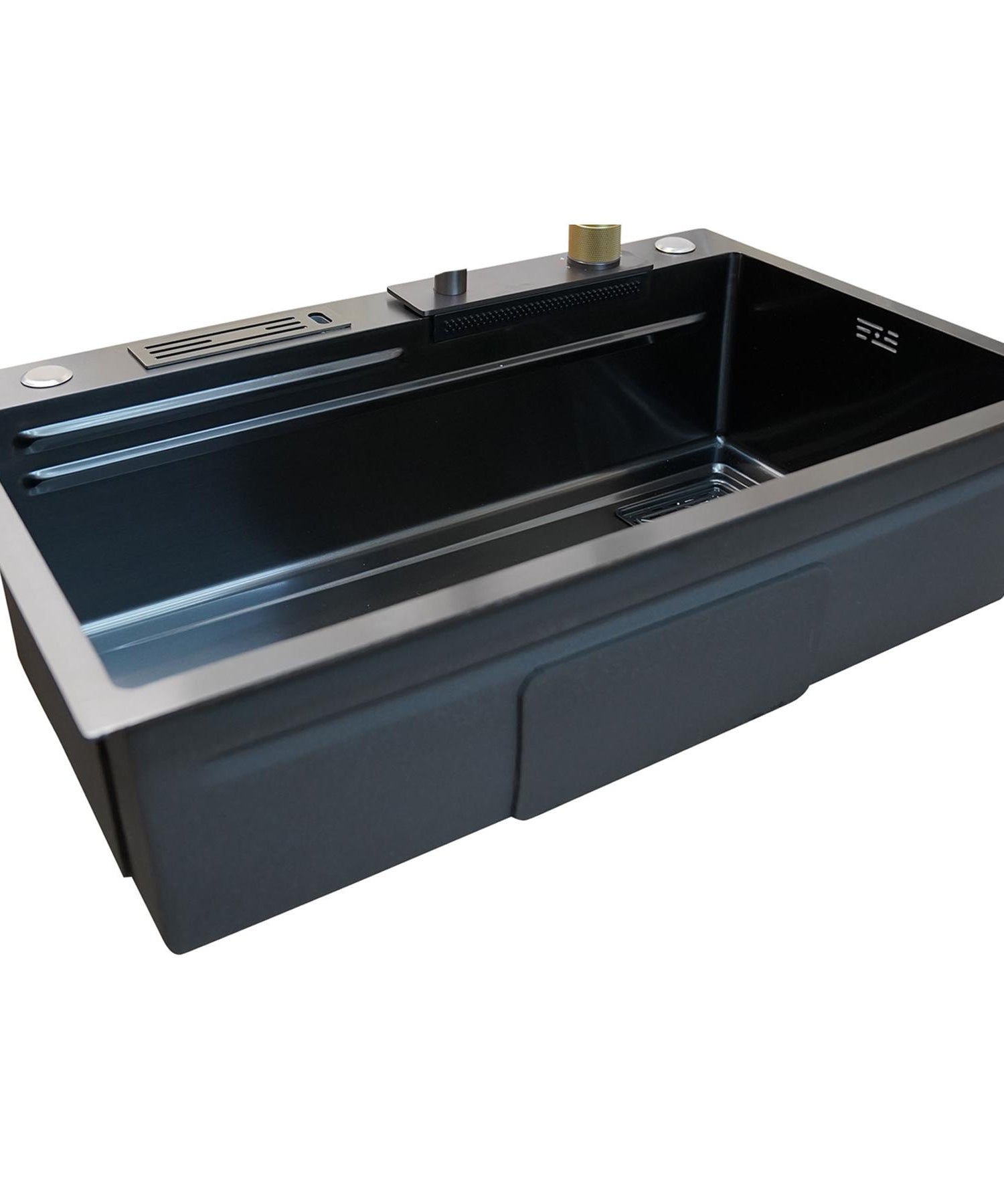 Kitchen Sink With Tap Multi-Purpose Nano Wash Basin Stylish Creative Sinks Black By Dapetz