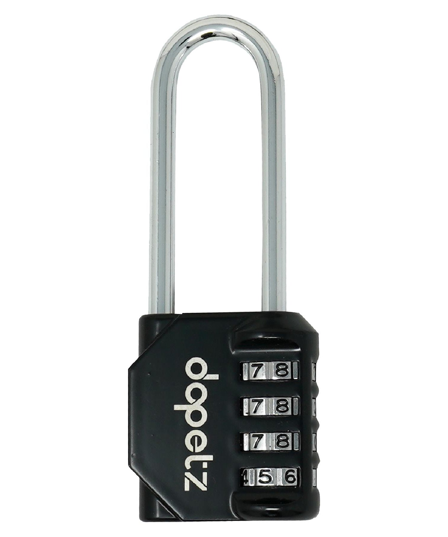 (Pack of 2) Combination Padlock Long Shackle 4 Digit Lock | Locker, Gym, Bag, Travel, Suitcase by Dapetz
