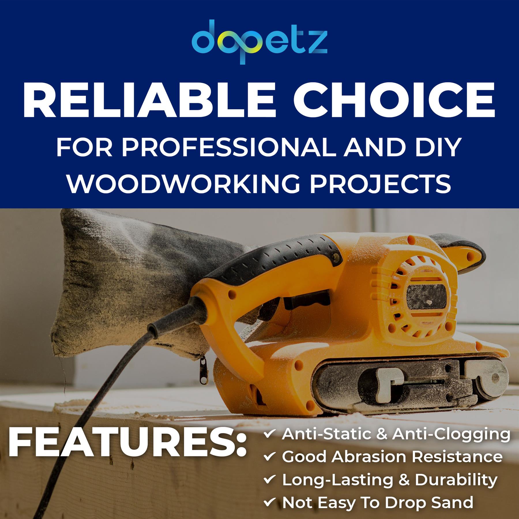 Sanding Belts 65mm X 410mm 10Pk 120 Grit Fine Electric Sander High Quality