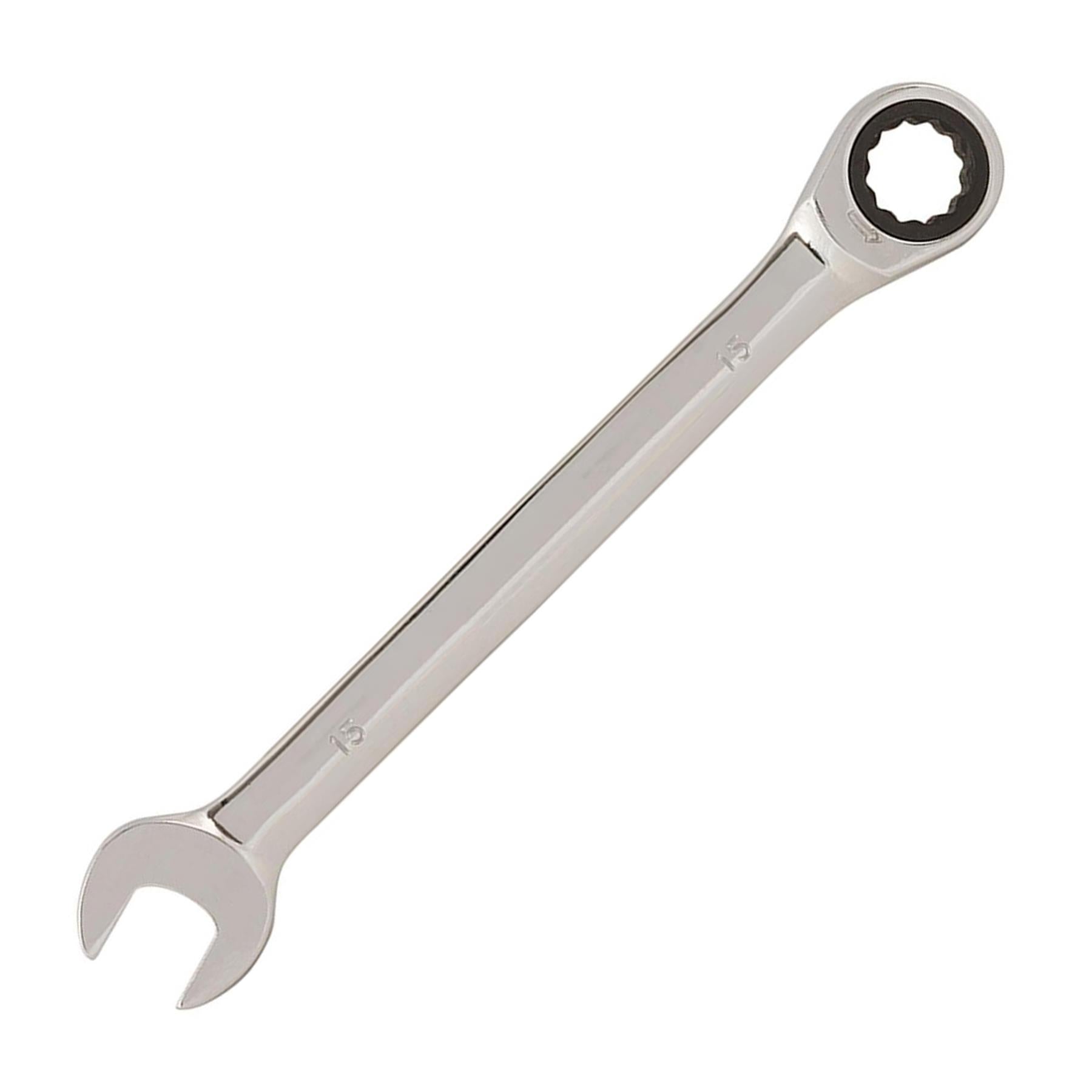 Fixed Head Ratchet Metric Spanner – Open-End Ring Combination, 15mm By Dapetz - Dapetz
