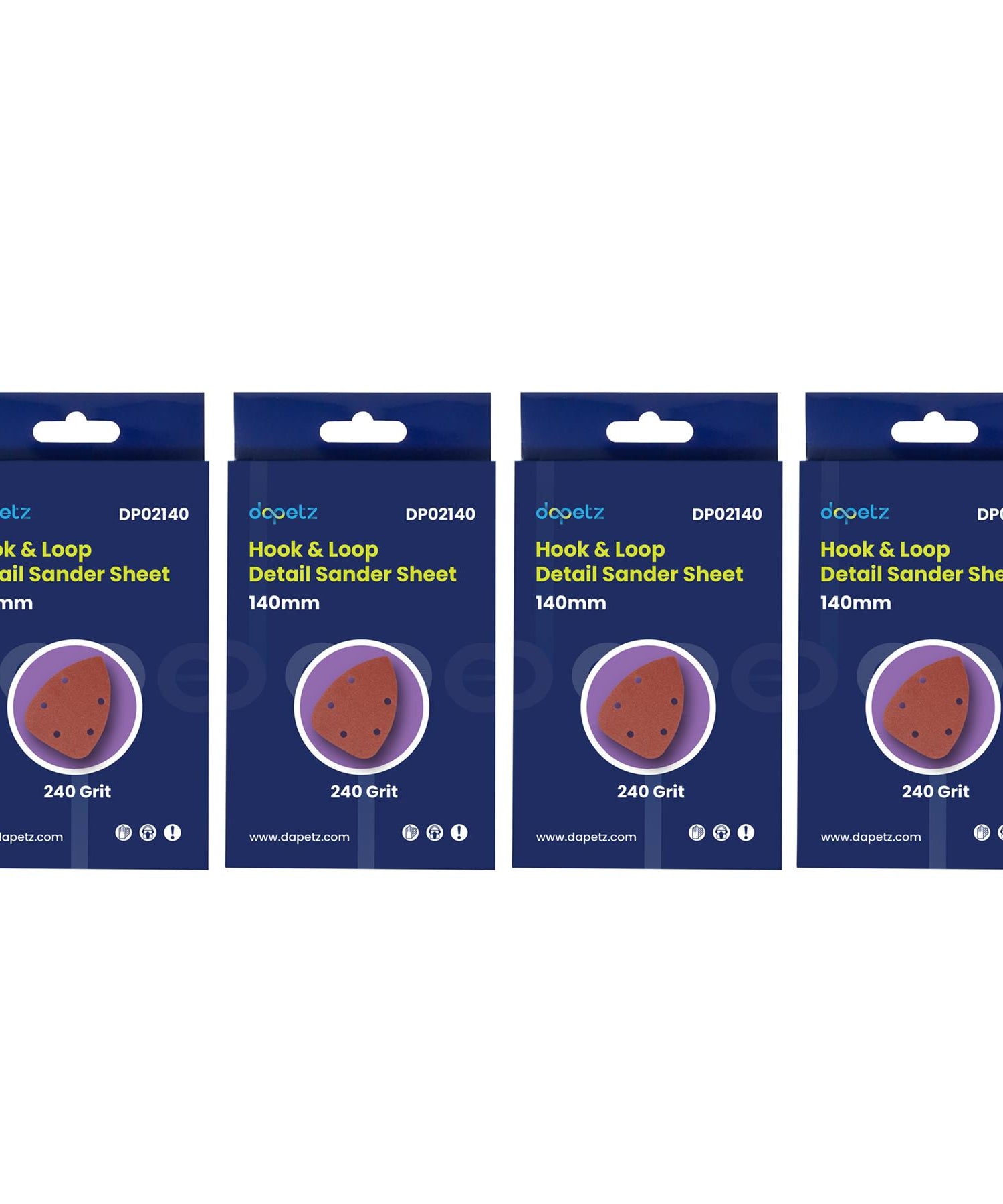 Mouse Sanding Sheets 24Mouse Sanding Sheets 240 Grit Hook & Loop Sander Pads 5-Holes Sand Paper 40PCS By Dapetz