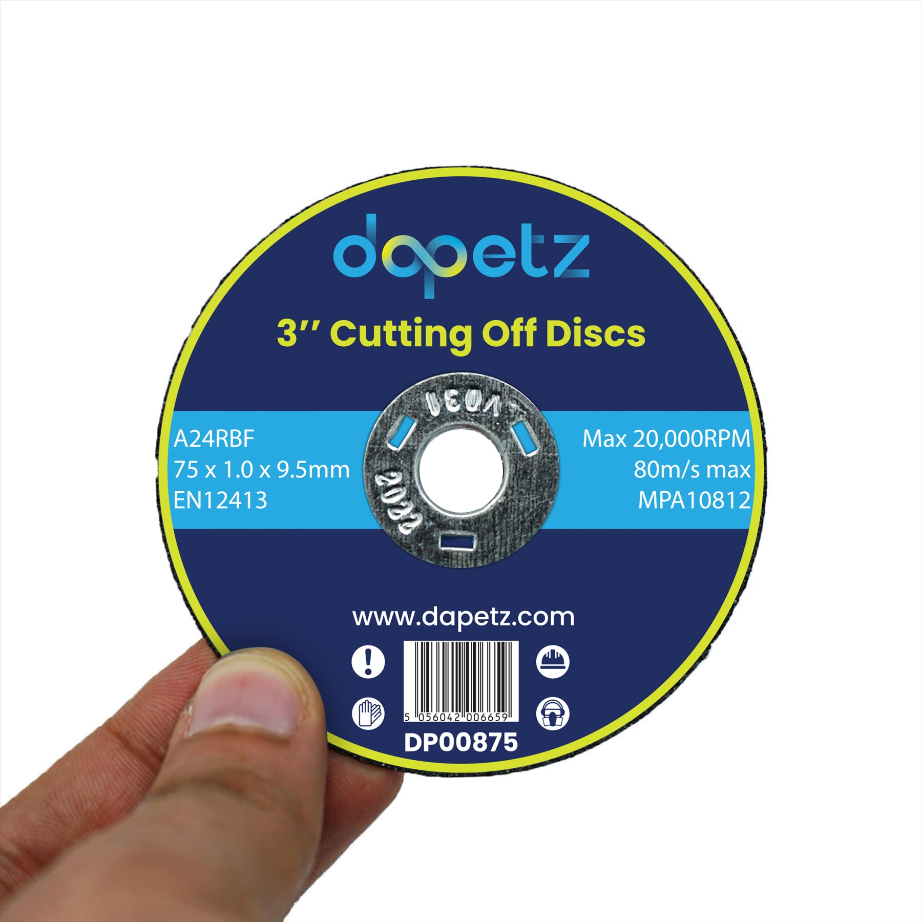 (Pack of 10) Metal Cutting Discs 75mm Angle Grinder Disc Stainless Steel by Dapetz