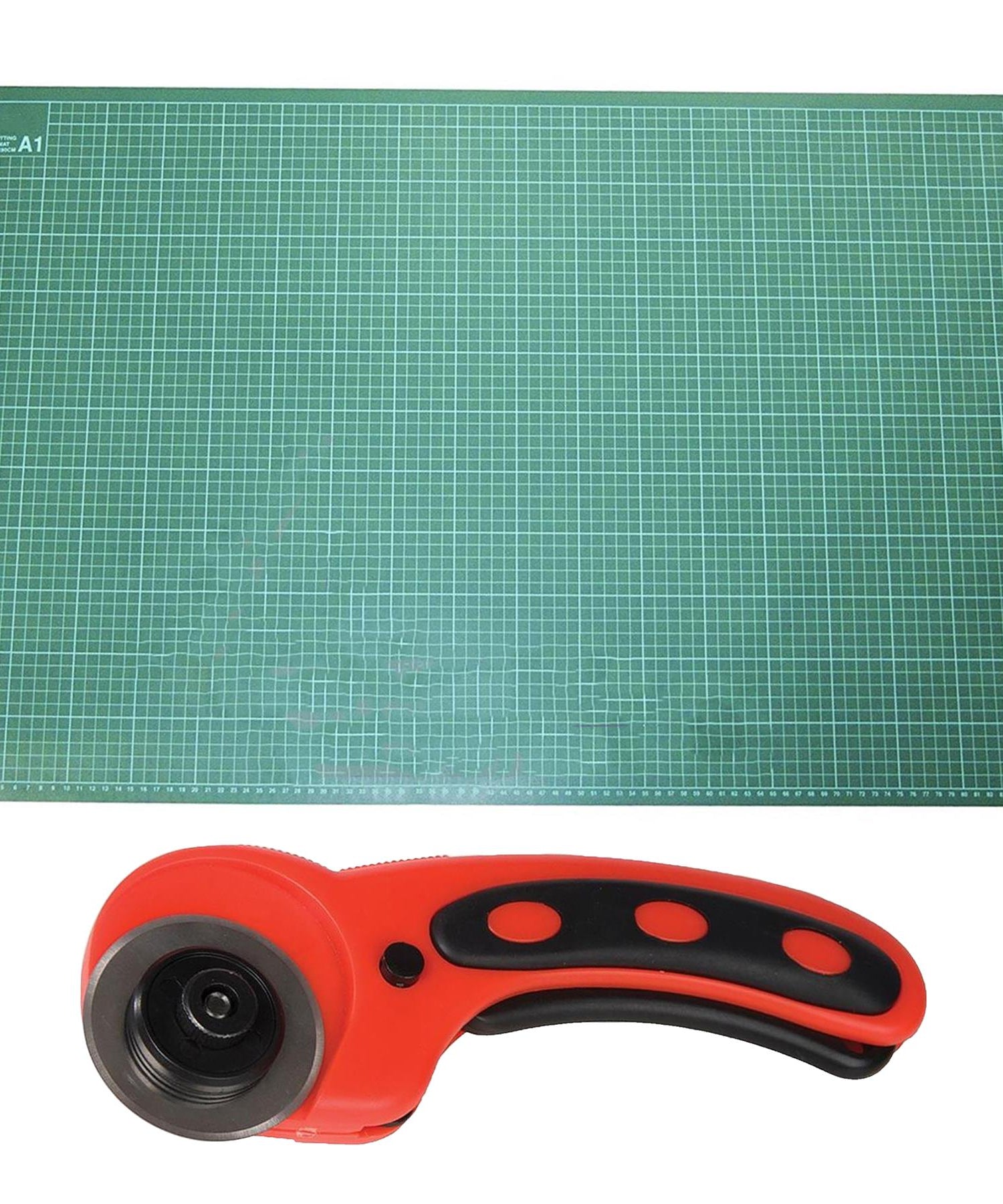 A1 Cutting Mat Self Healing & Rotary Cutter Knife Non-Slip Printed Grid Craft