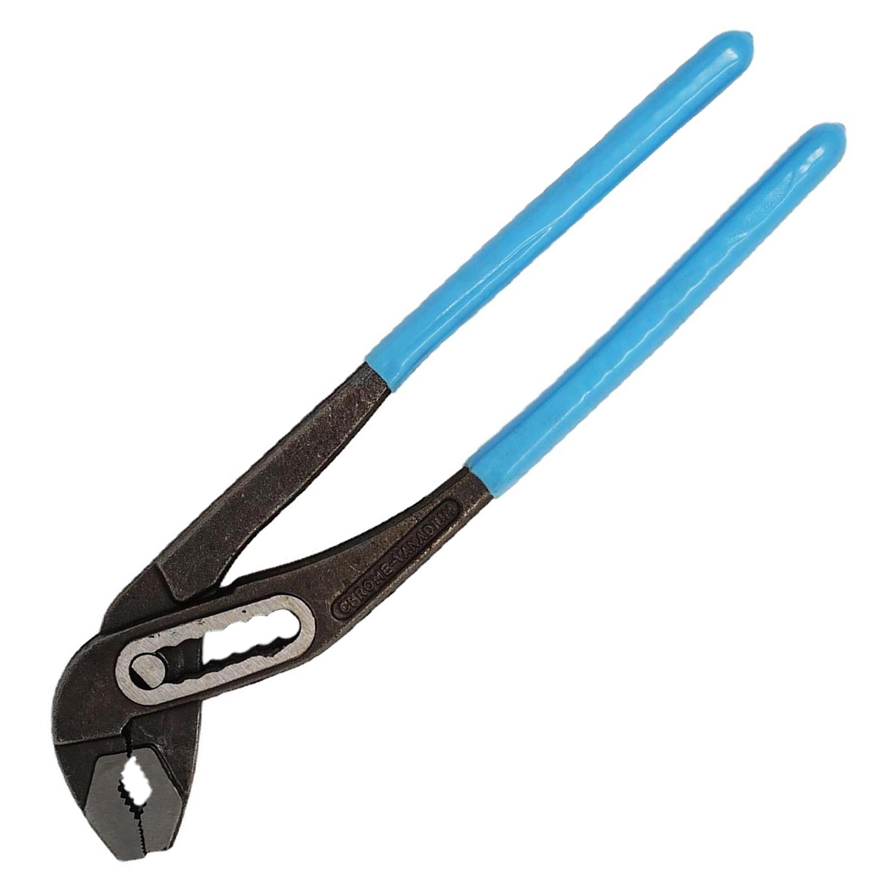 12" Plumbers Slim Jaw 300mm Waterpump Pipe Wrench Pliers Grips Pump Chrome By Dapetz