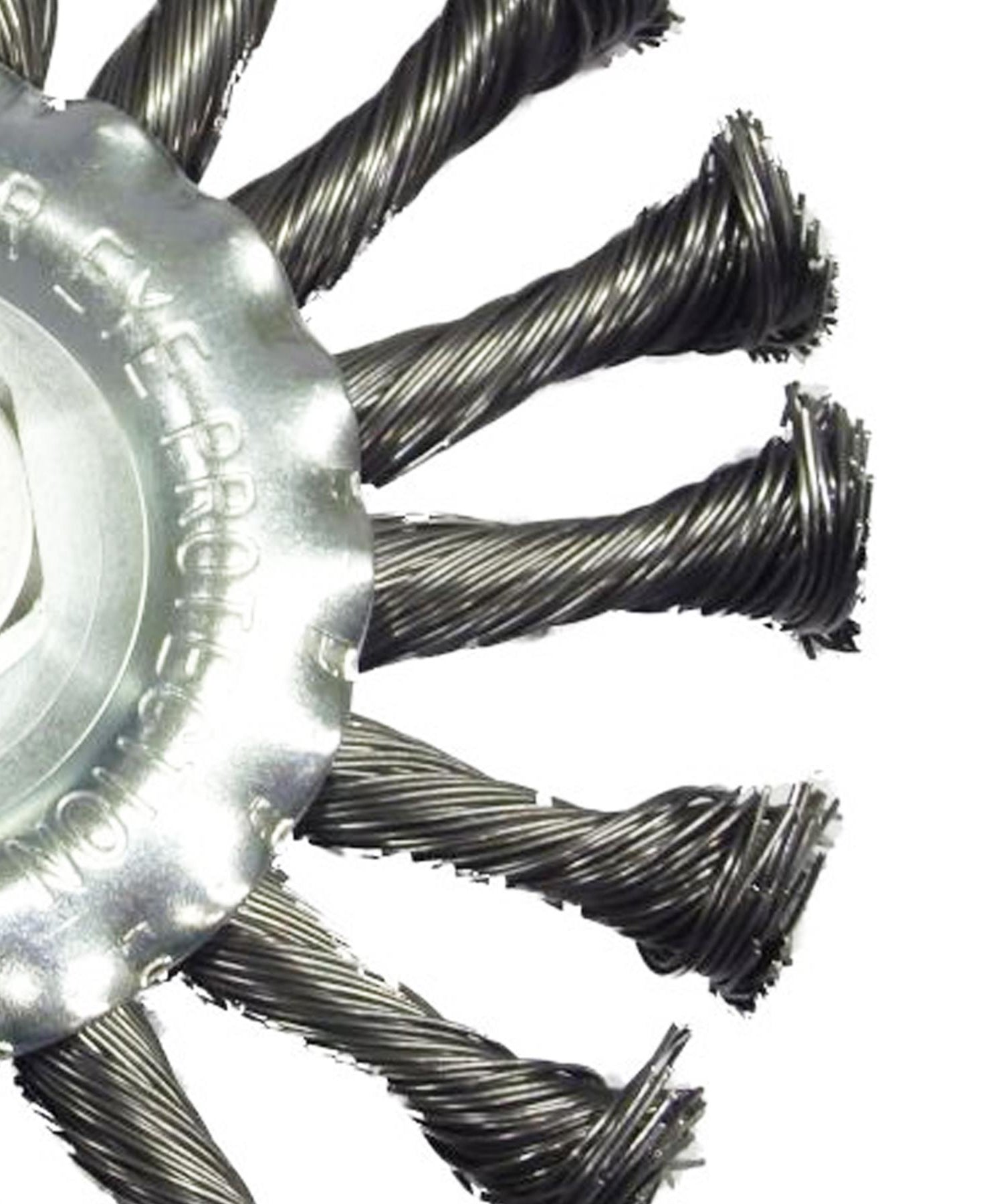 Rotary Steel Wire Brush Twist Knot Wheel Brush For Angle Grinder 115mm / 4.5" By Dapetz