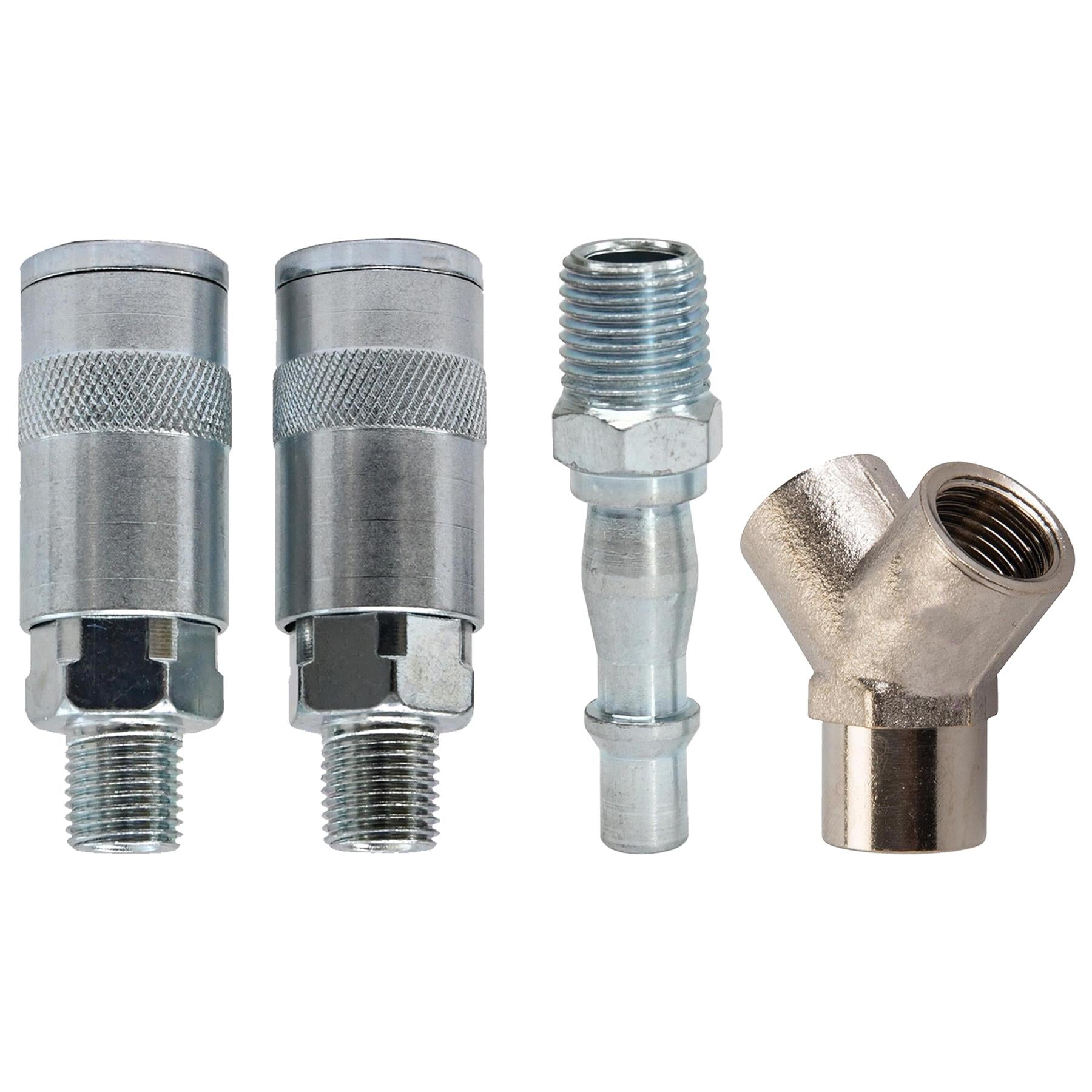 Air Line 3 Way Y Connector 1/4" BSP Hose Airline Splitter Manifold Joint Fitting by Daptez