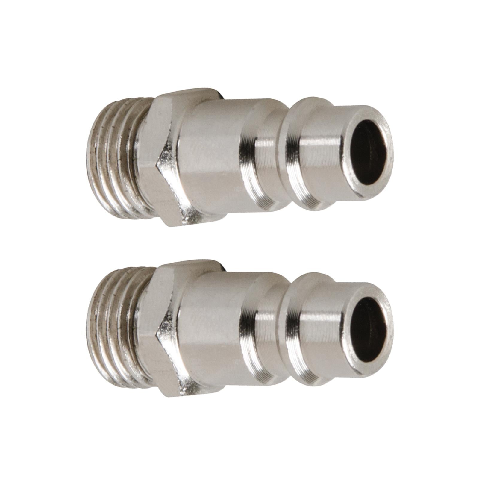 Euro Air Line Fittings Male For Compressor Air Hose Connector 1/4" BSP 2Pcs