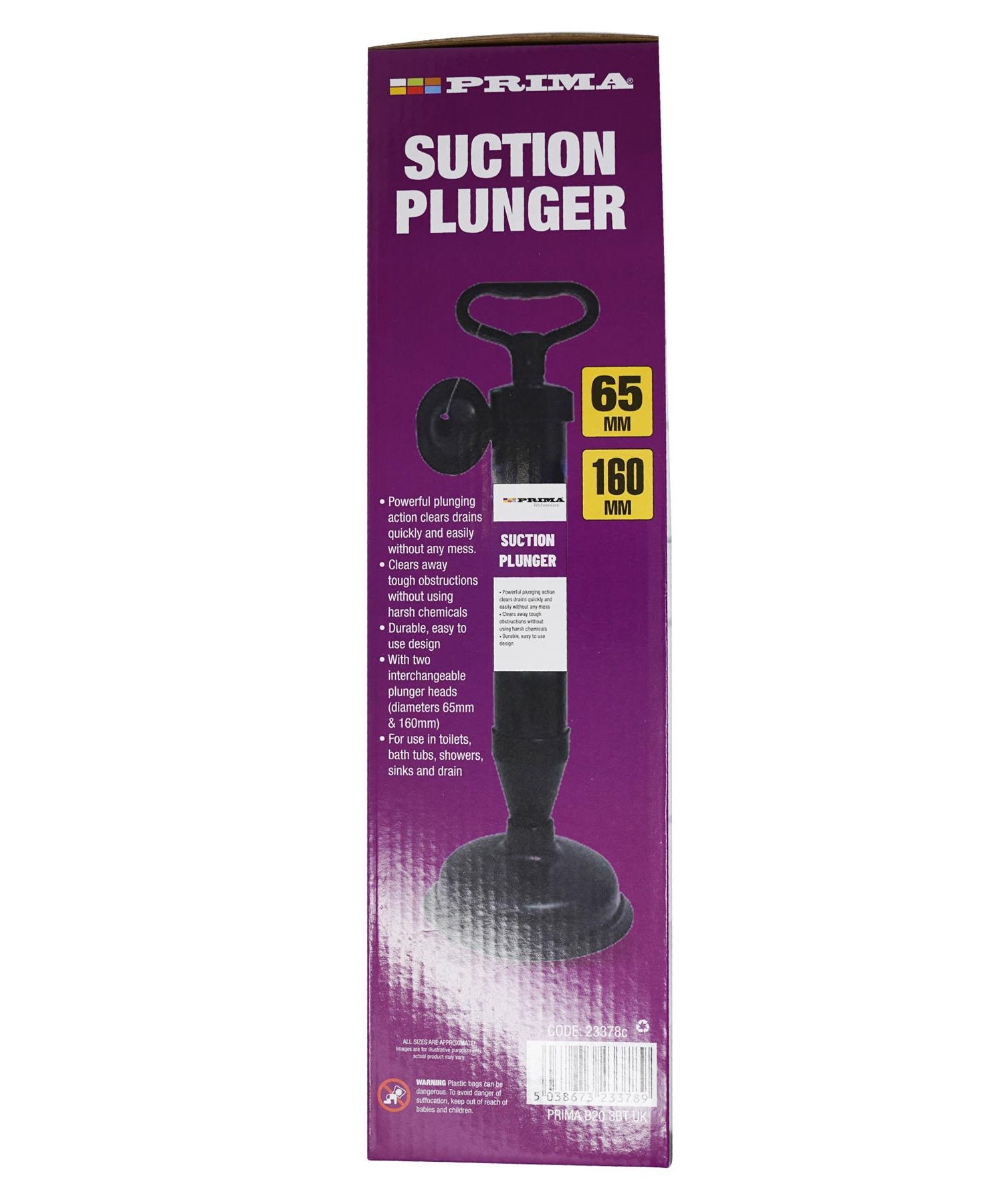 Toilet Plunger Powerful Drain Buster Unblocker Plunger Toilet Sink Clog Remover By Dapetz