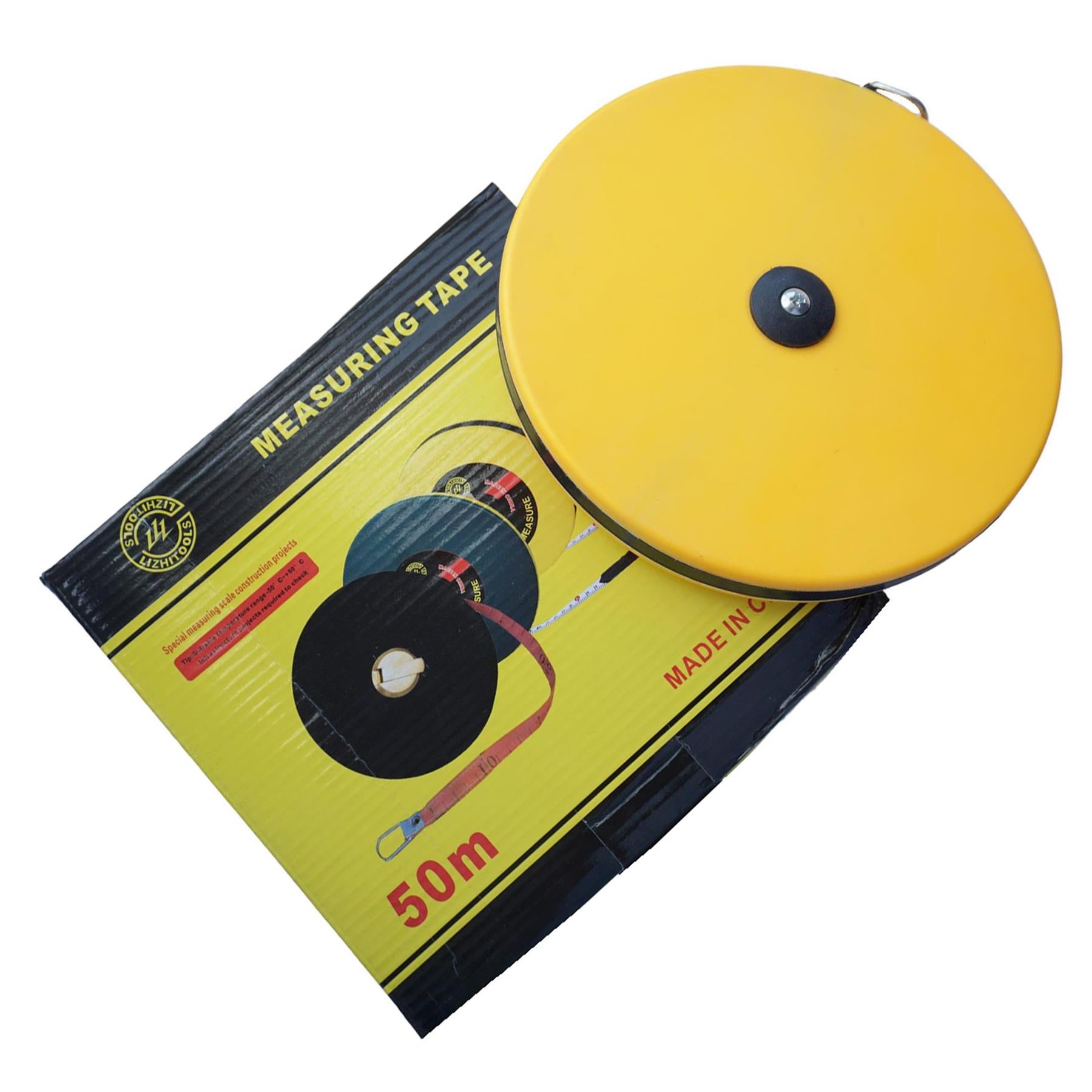 Surveyors 50 M Tape Measure Fibreglass - Metric Imperial Measurement By Dapetz