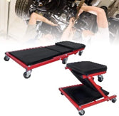 36 inch Foldable Z Garage Creeper Mechanic 2 in 1 Creeper Stool by Dapetz