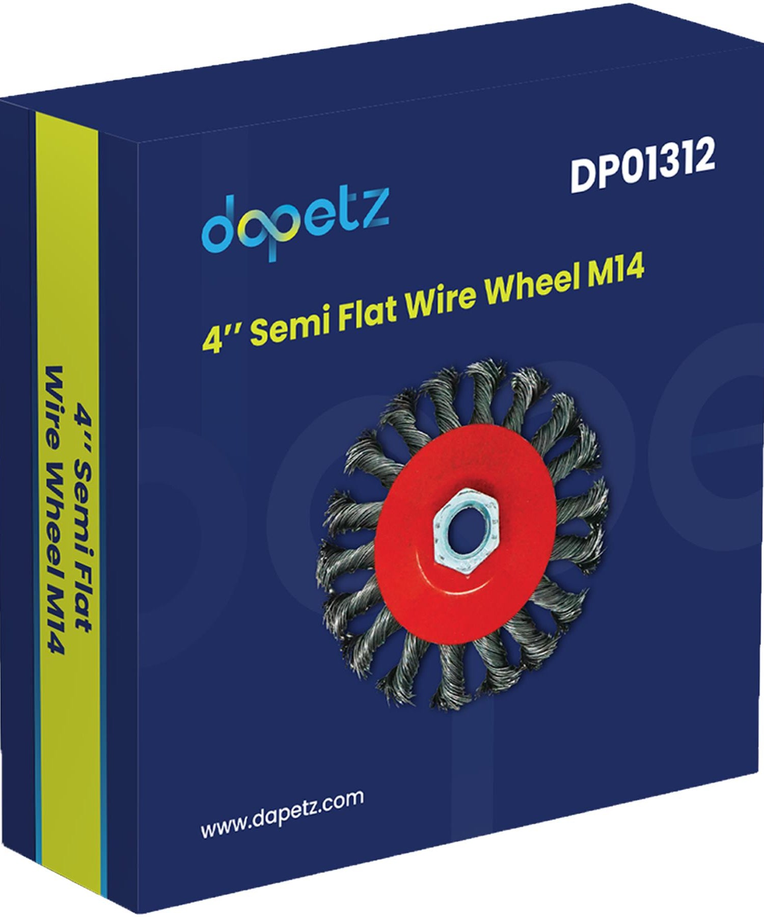 Twist Knot Wire Brush / Wheel 115mm For Angle Grinder Sanding M14 4" 100mm by Dapetz