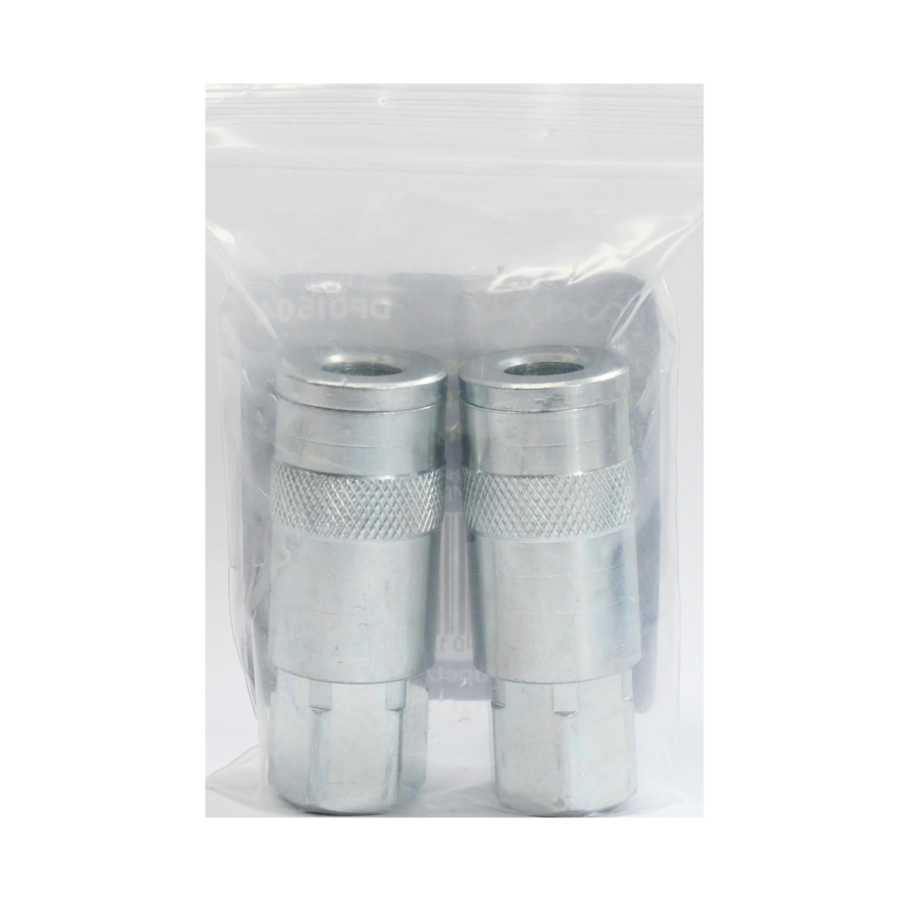 Vertex Air Line Fitting Quick Release Compressor Air Hose 1/4" Female Thread 2PC