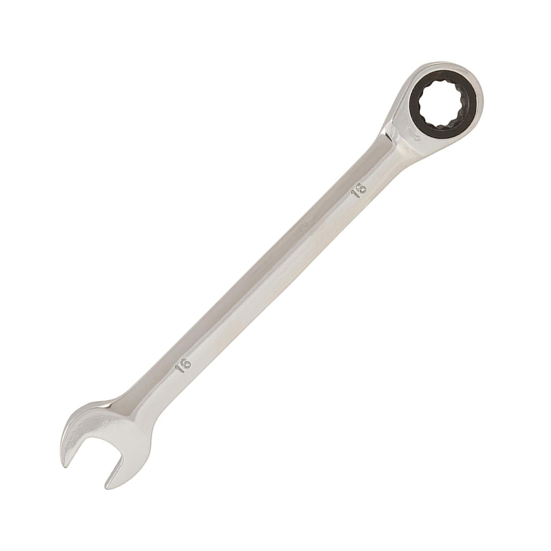 Fixed Head Ratchet Metric Spanner 16mm Open End Ring Combination By Dapetz