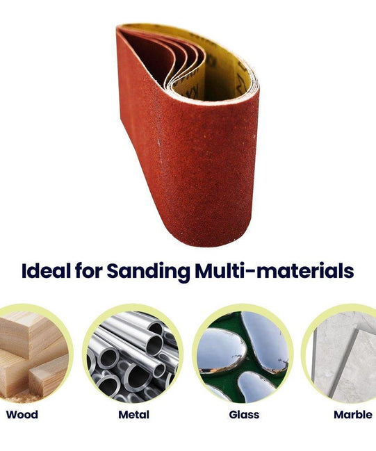 Sanding Belts 20Pcs 75 x 533mm Aluminium Oxide 60 Grit For Bosch Makita Sander By Dapetz