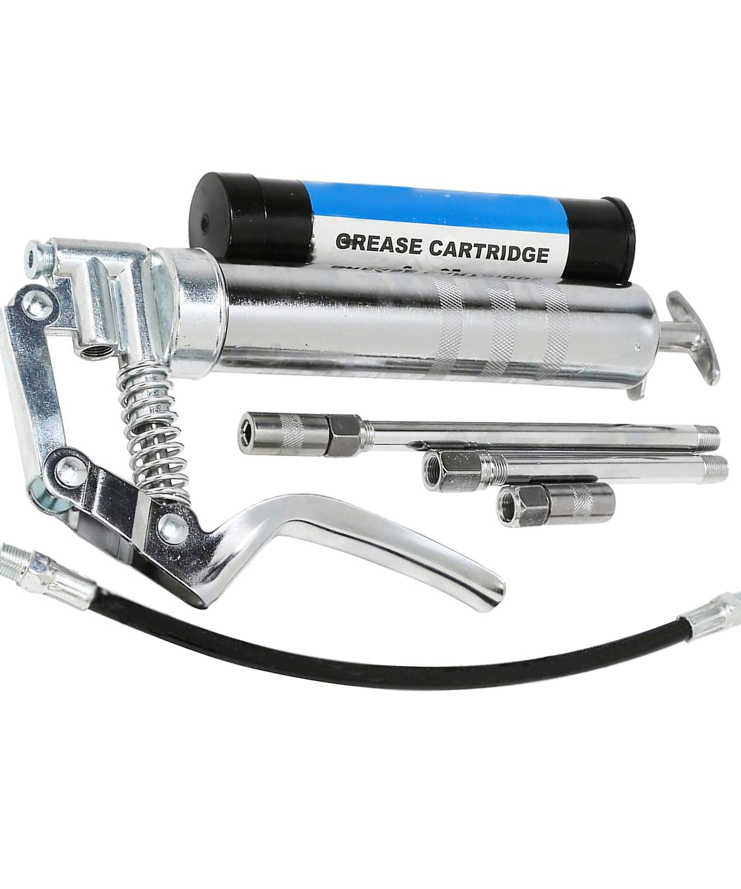 Manual Grease Gun Lever Pistol Grip 120cc Cartridge Type Flexi Hose By Dapetz