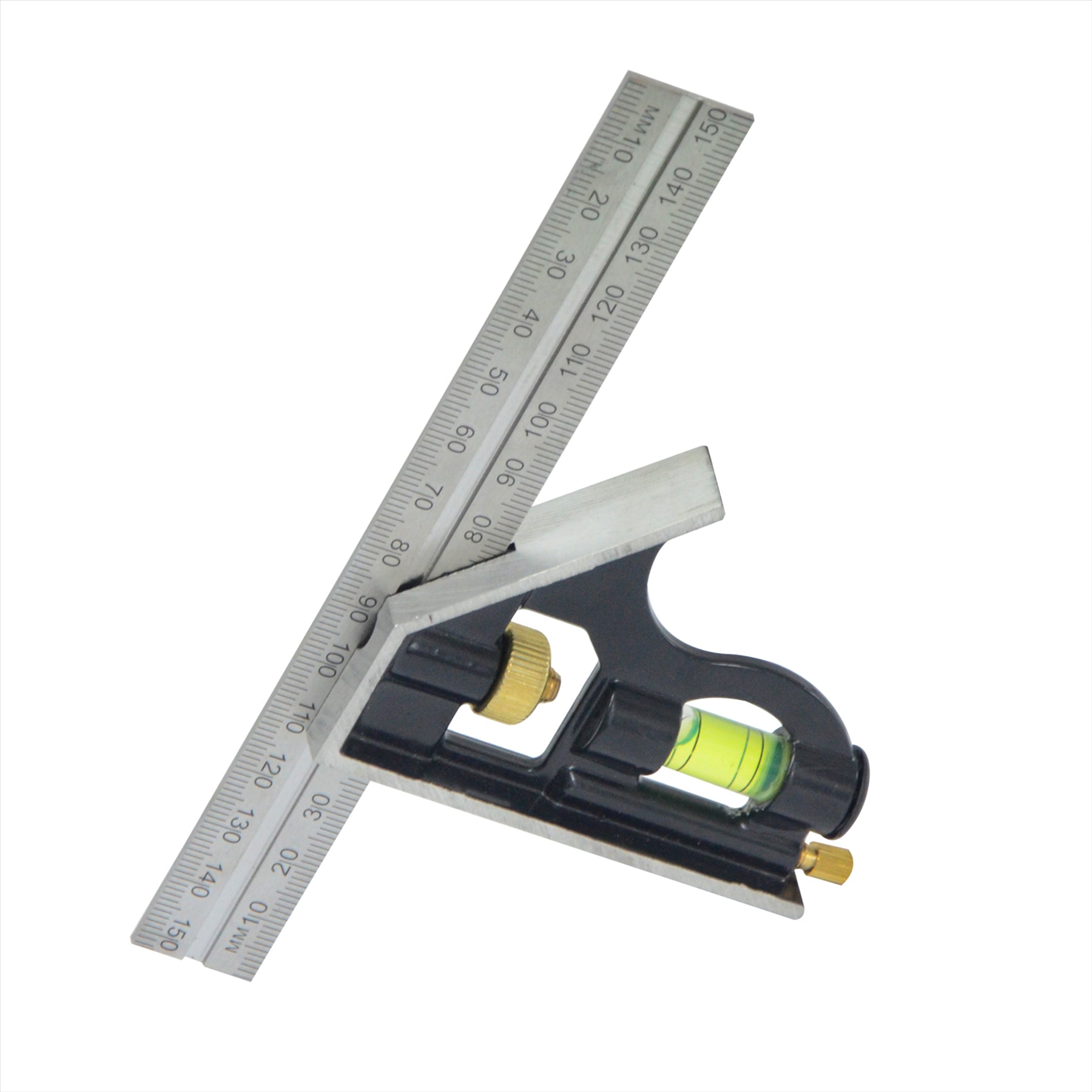 Combination Square Stainless Steel Spirit 6" Level Measuring Tool Tempered By Dapetz