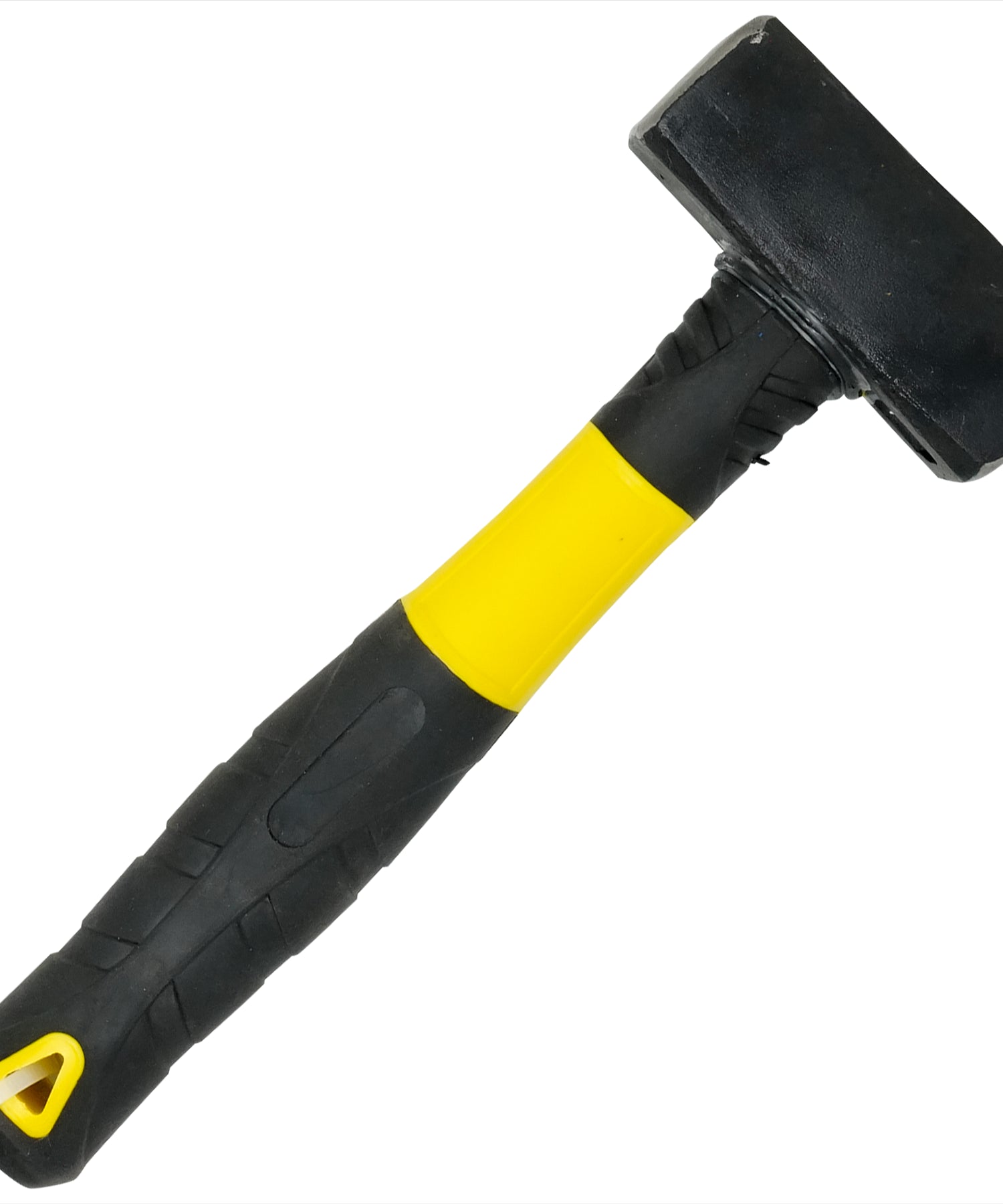 1Kg Fibreglass Club Lump Hammer Steel Head Fibre Glass Rubber Grip Handle