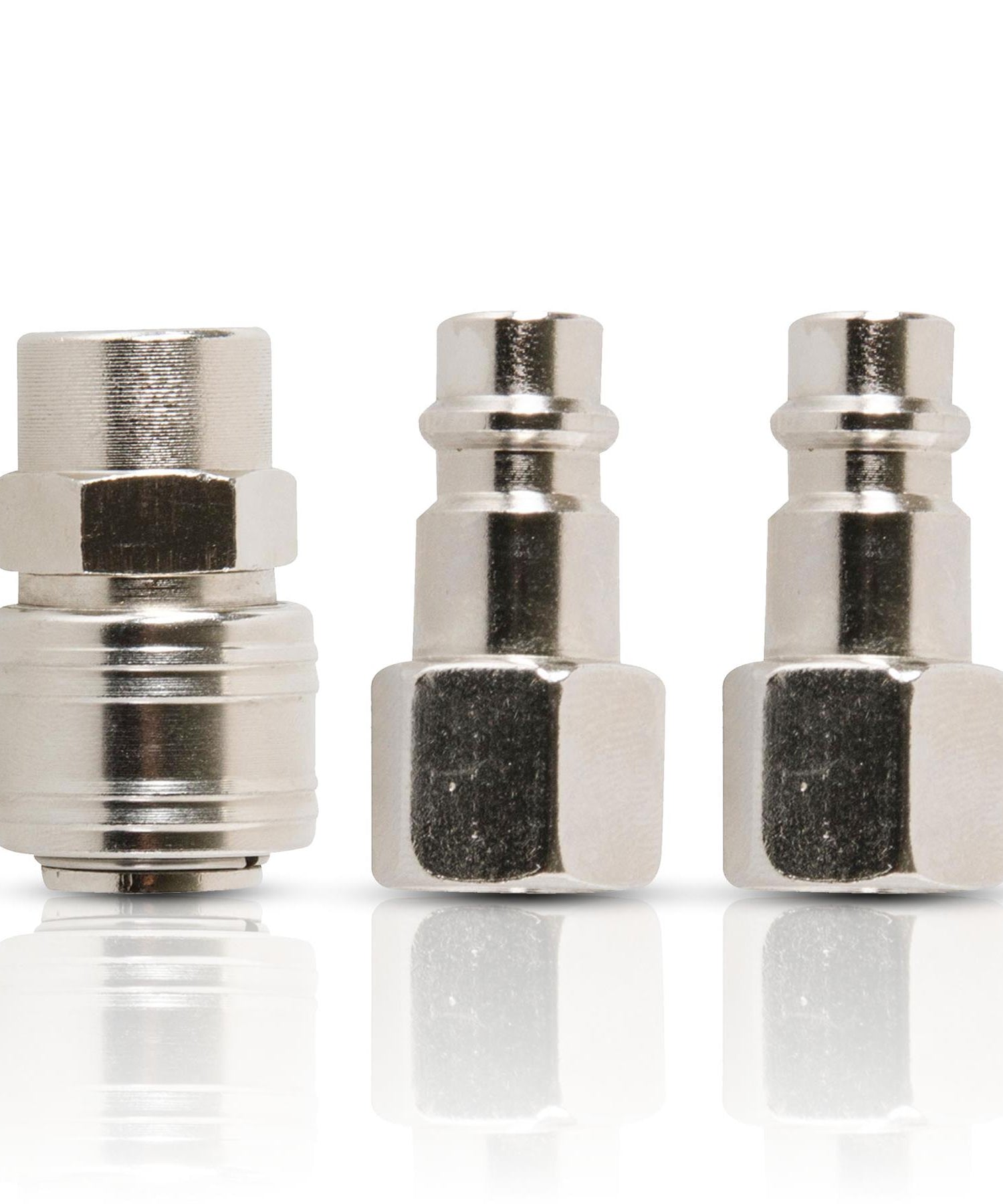 Female Euro Air Line Hose Fitting Connector Quick Release Coupler 1/4" BSP 3Pcs