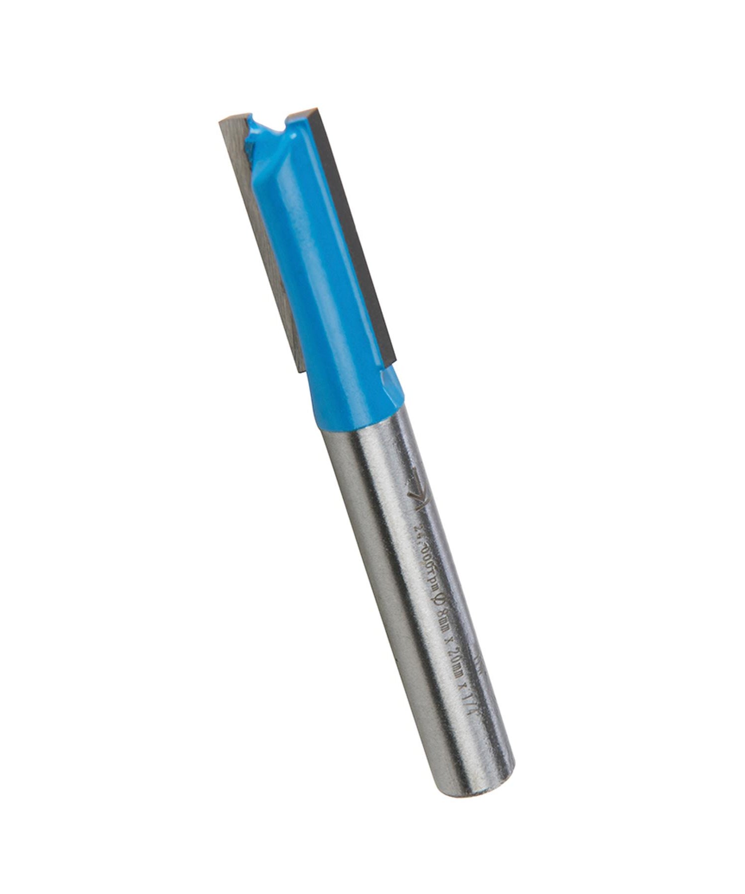 Straight 2 Flute Router Bit Cutter 1/4" Shank Carbide TCT Groove Metric 8 x 20mm