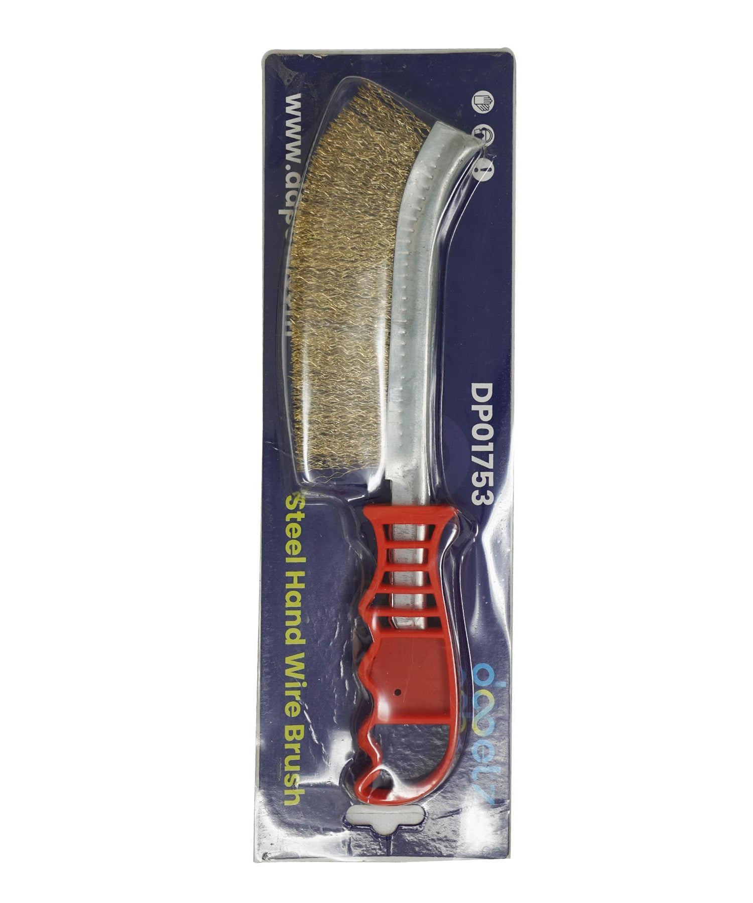 Wire Hand Brush Steel and Brass 35mm Paint Rust Metal Remover By Dapetz