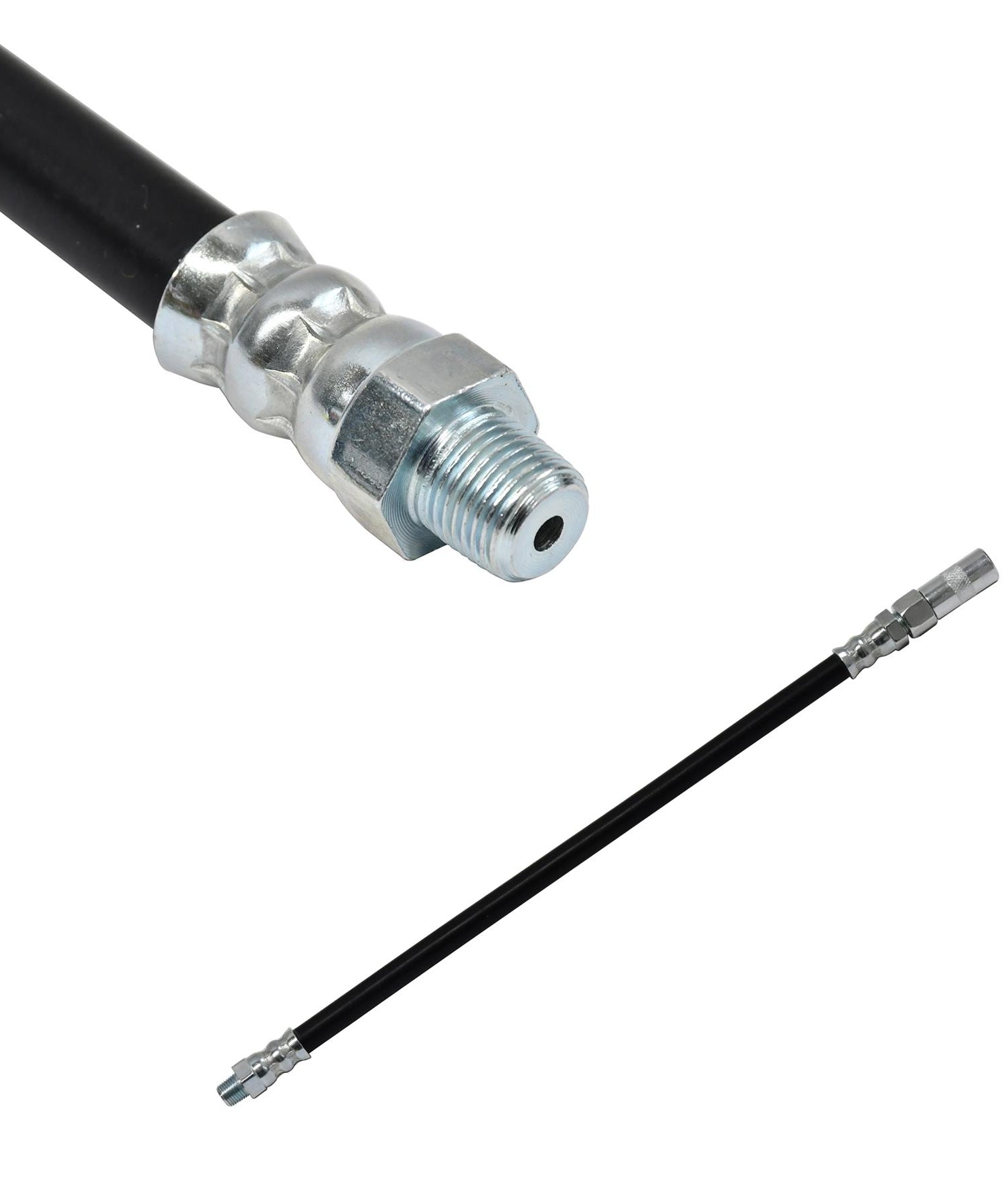 Delivery Hose Grease Gun Connector Flexible 300mm Long Chrome Plate Nozzle by Dapetz