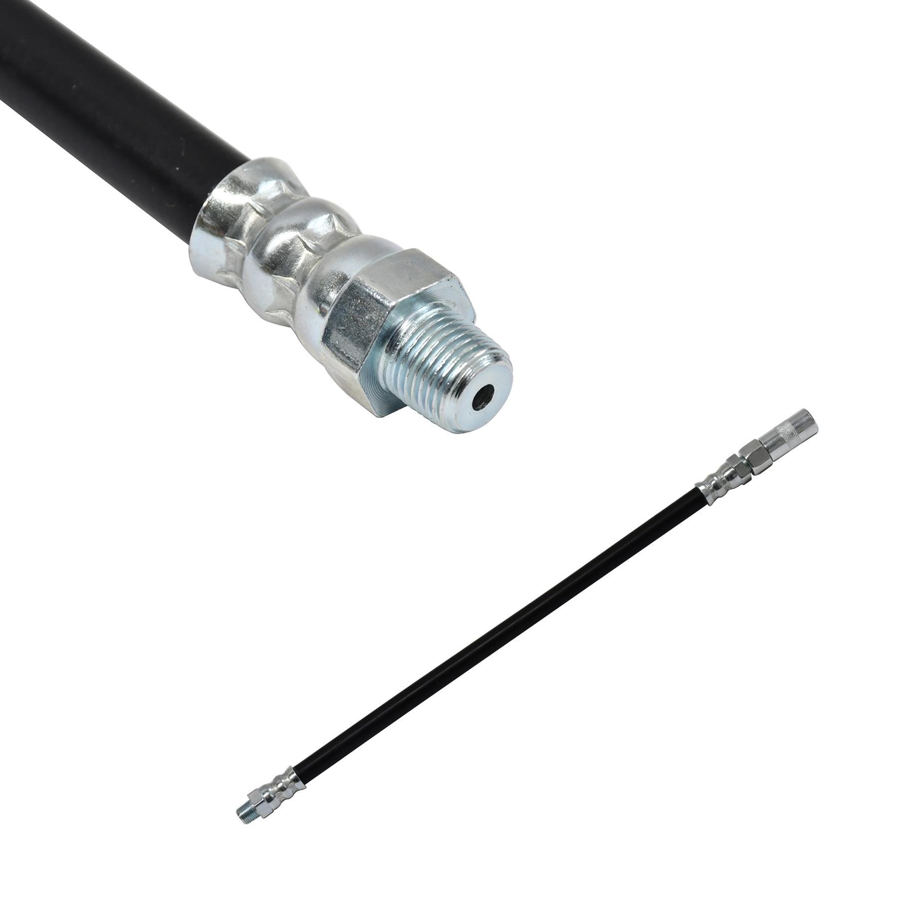 Delivery Hose Grease Gun Connector Flexible 300mm Long Chrome Plate Nozzle by Dapetz