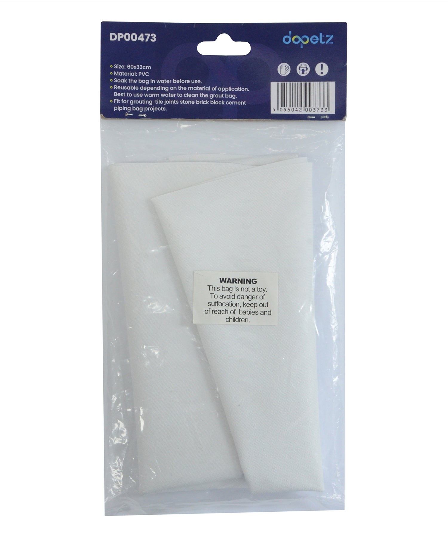 Pointing Grout Bag Tool 300x600mm for Tiling, Bricks, Floors & Walls by Dapetz