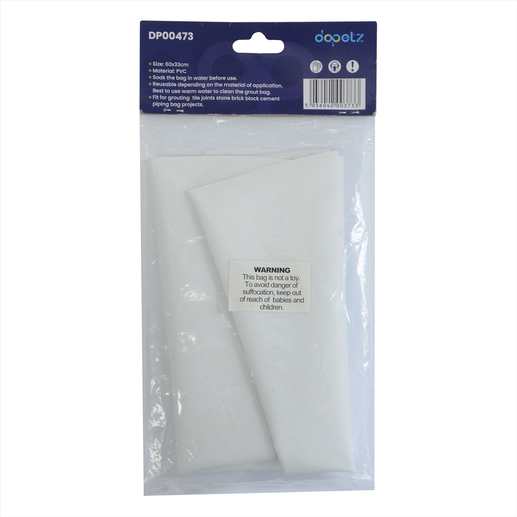Pointing Grout Bag Tool 300x600mm for Tiling, Bricks, Floors & Walls by Dapetz