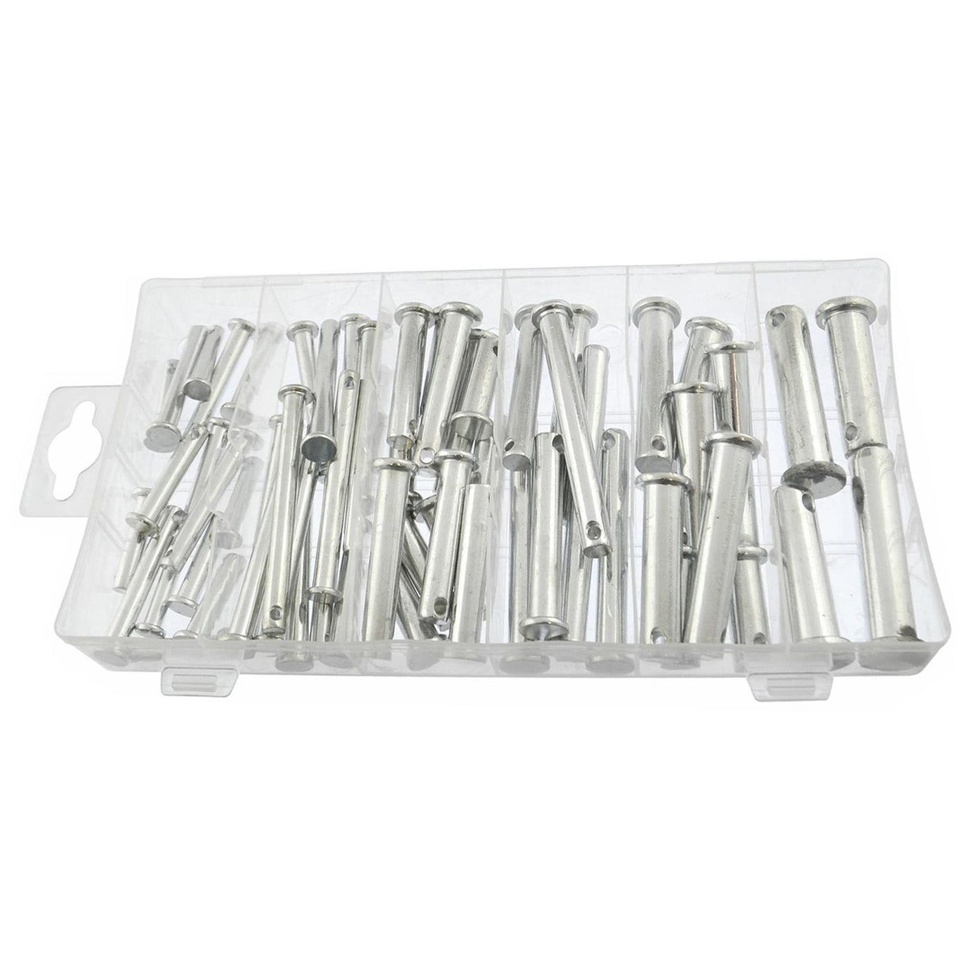 60pc Clevis Pin 5 6 8 10 12 mm Shackle Assorted + Case Farming Sailing