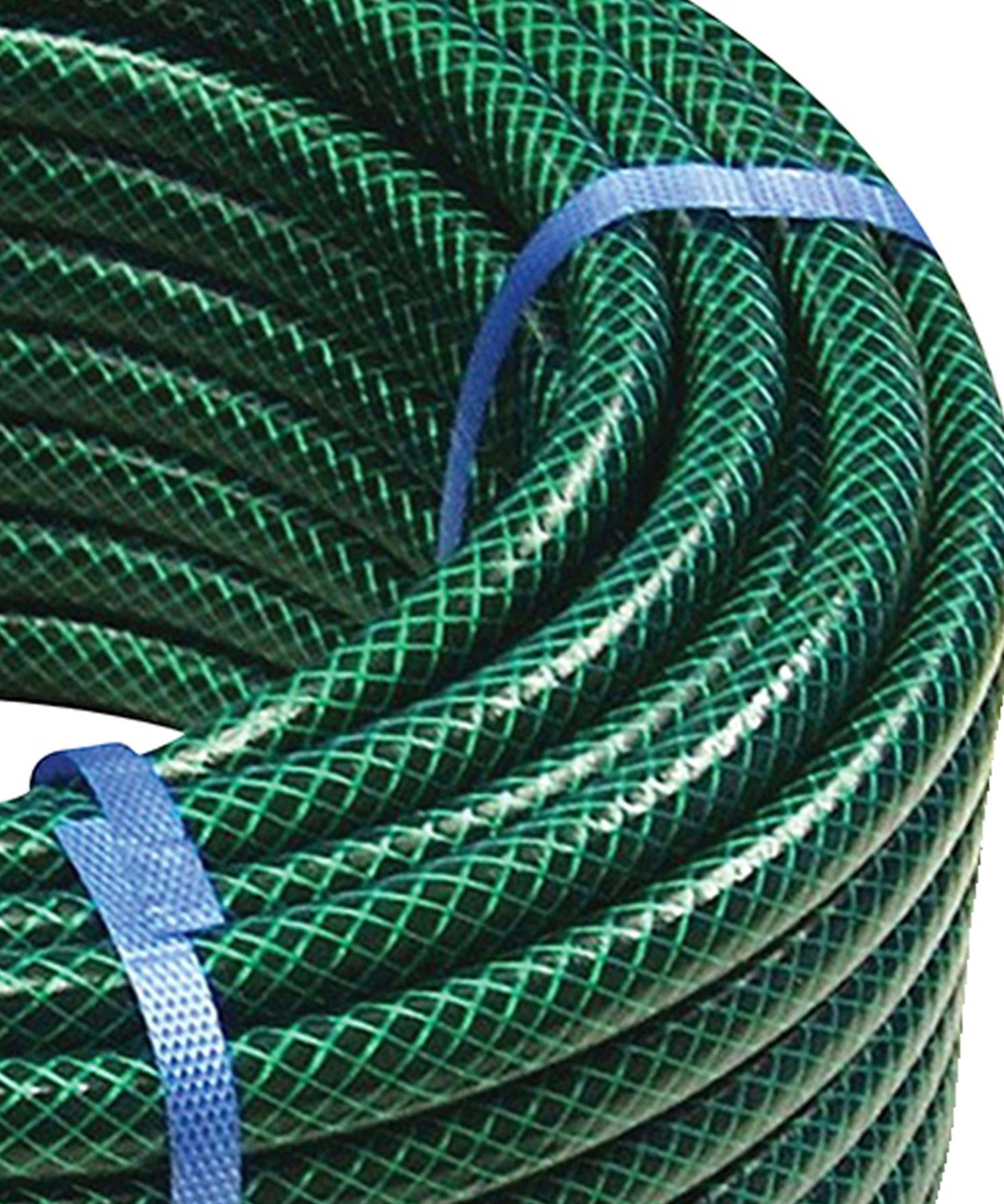 30M Garden Hose Pipe Reinforced PVC Watering Hosepipe + Spray Gun Set Green