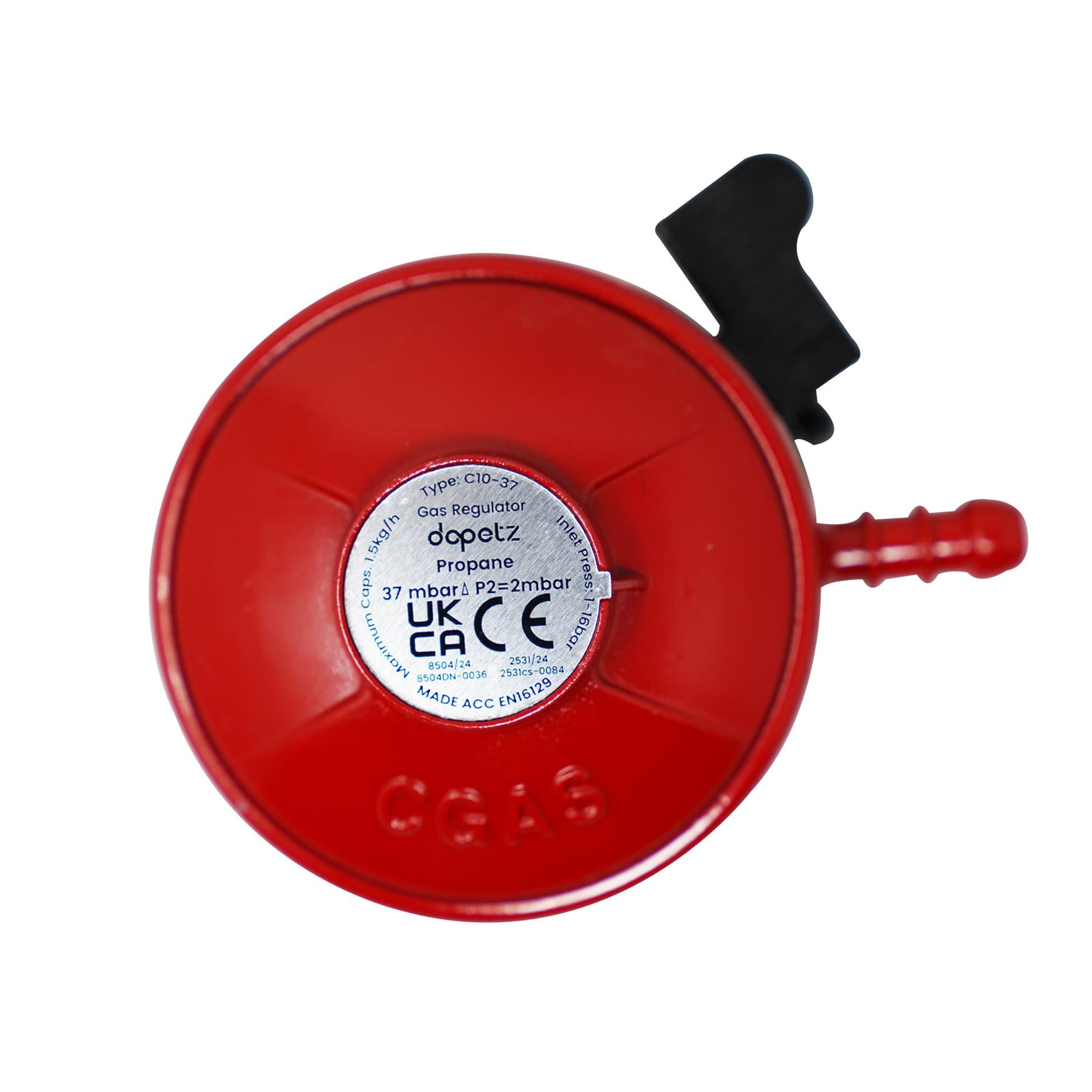 Propane Gas Clip On Regulator 27mm Flowgas Calor BP 5,10,15 KG Patio Gas 37mbar