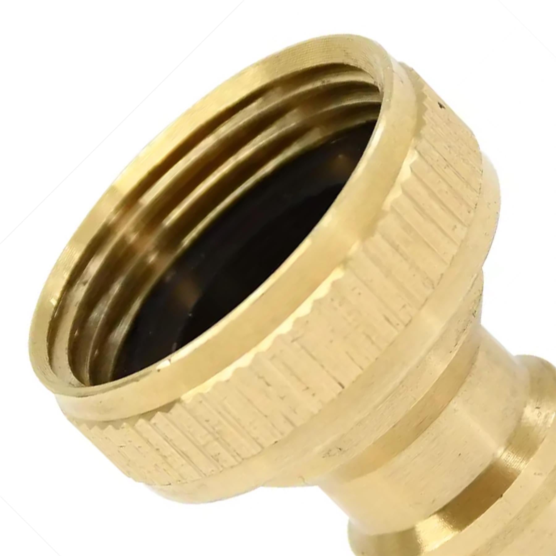 Brass Tap Connector 1/2" 3/4" Water Hose Pipe Adaptor Fitting Set Pack of 8