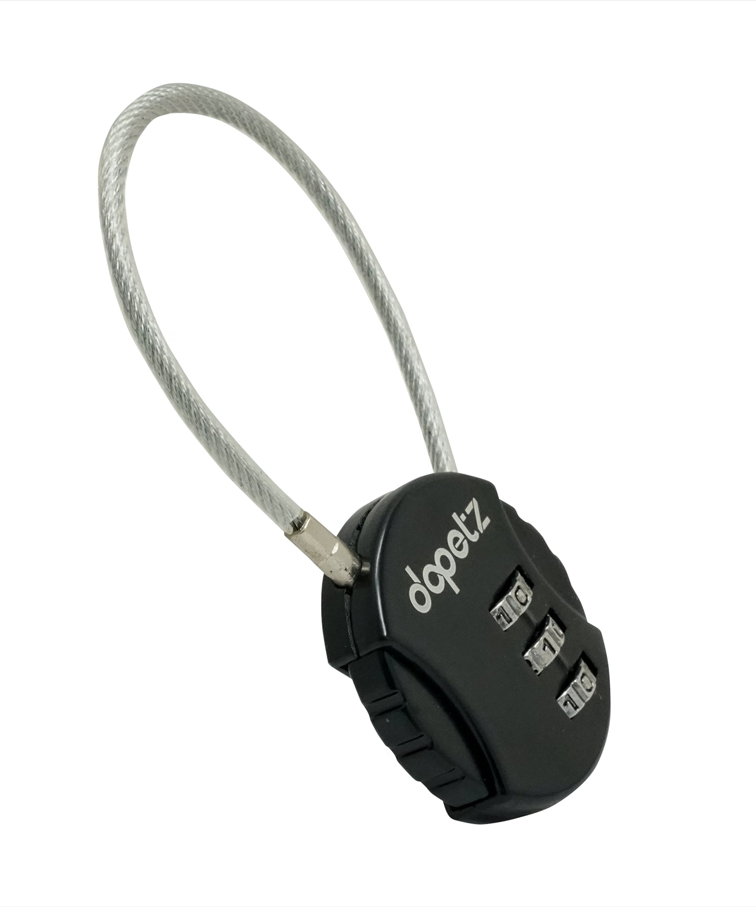 3-Digit Combination Lock | Bag, Backpack, Travel, Cycle Security Wire Padlock by Dapetz