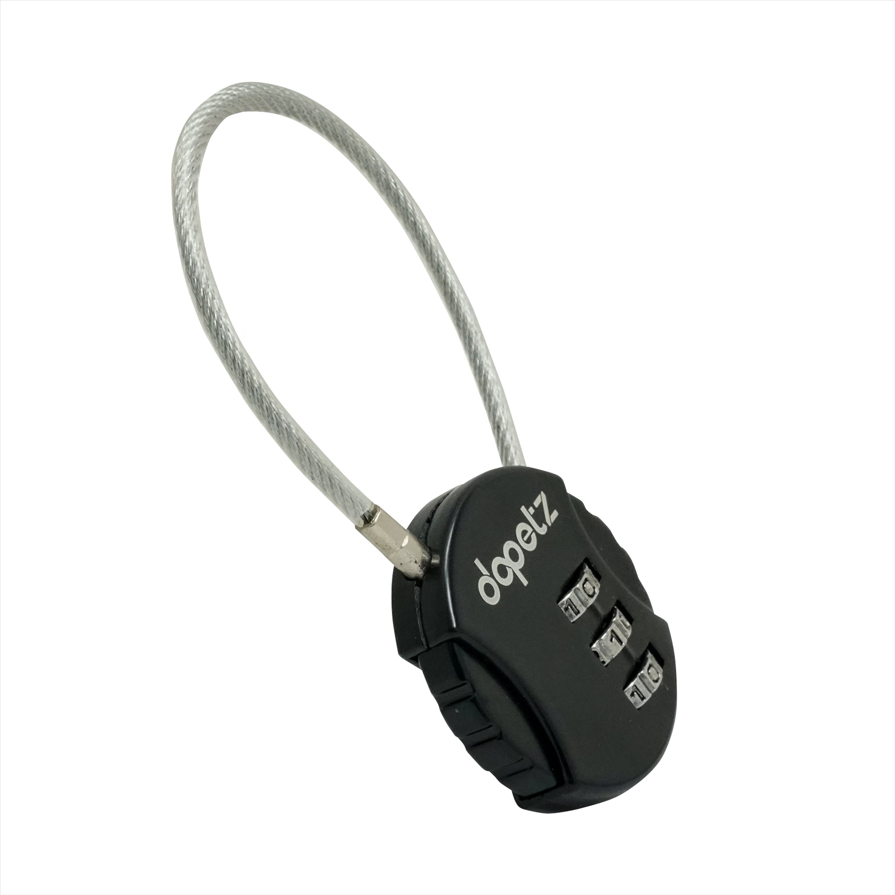 3-Digit Combination Lock | Bag, Backpack, Travel, Cycle Security Wire Padlock by Dapetz