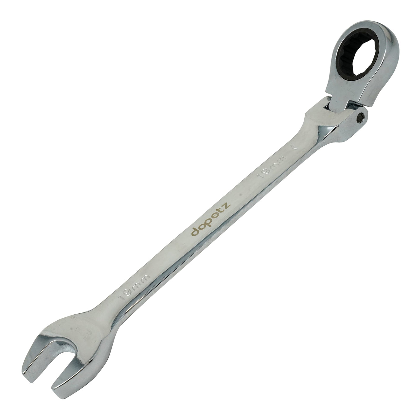 Flexible Head Ratchet Metric Spanner