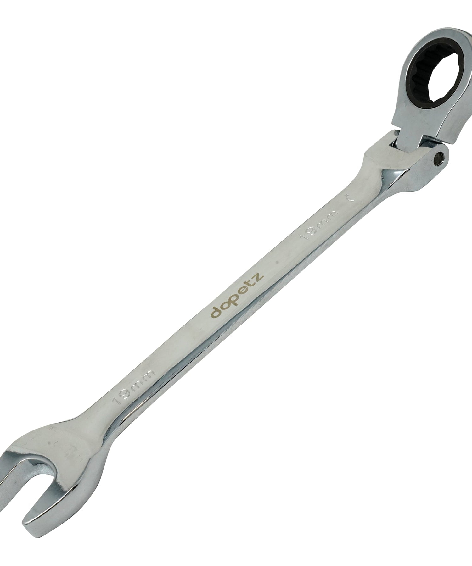 19mm Flexible Head Ratchet Metric Spanner
